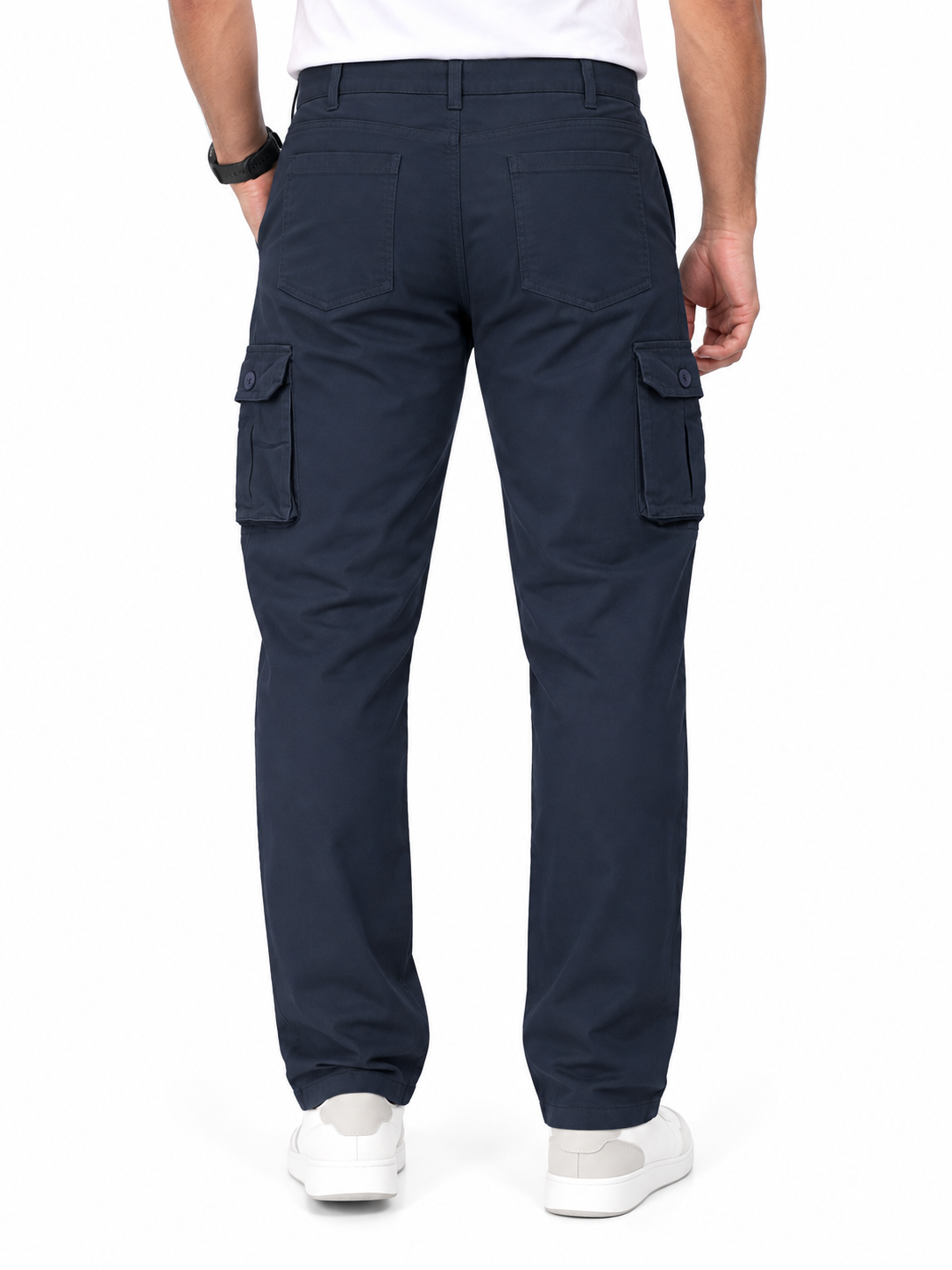 Men’s Dark Navy Blue 6-Pocket Cargo Pant