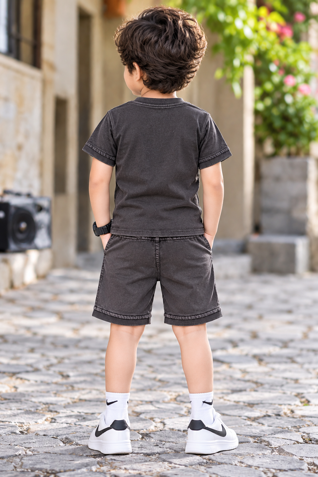 Kids Coffee Printed T-Shirt & short Set