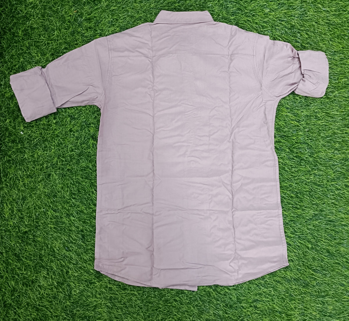Boys Dusty Pink Colour Solid Full Sleeve Shirt