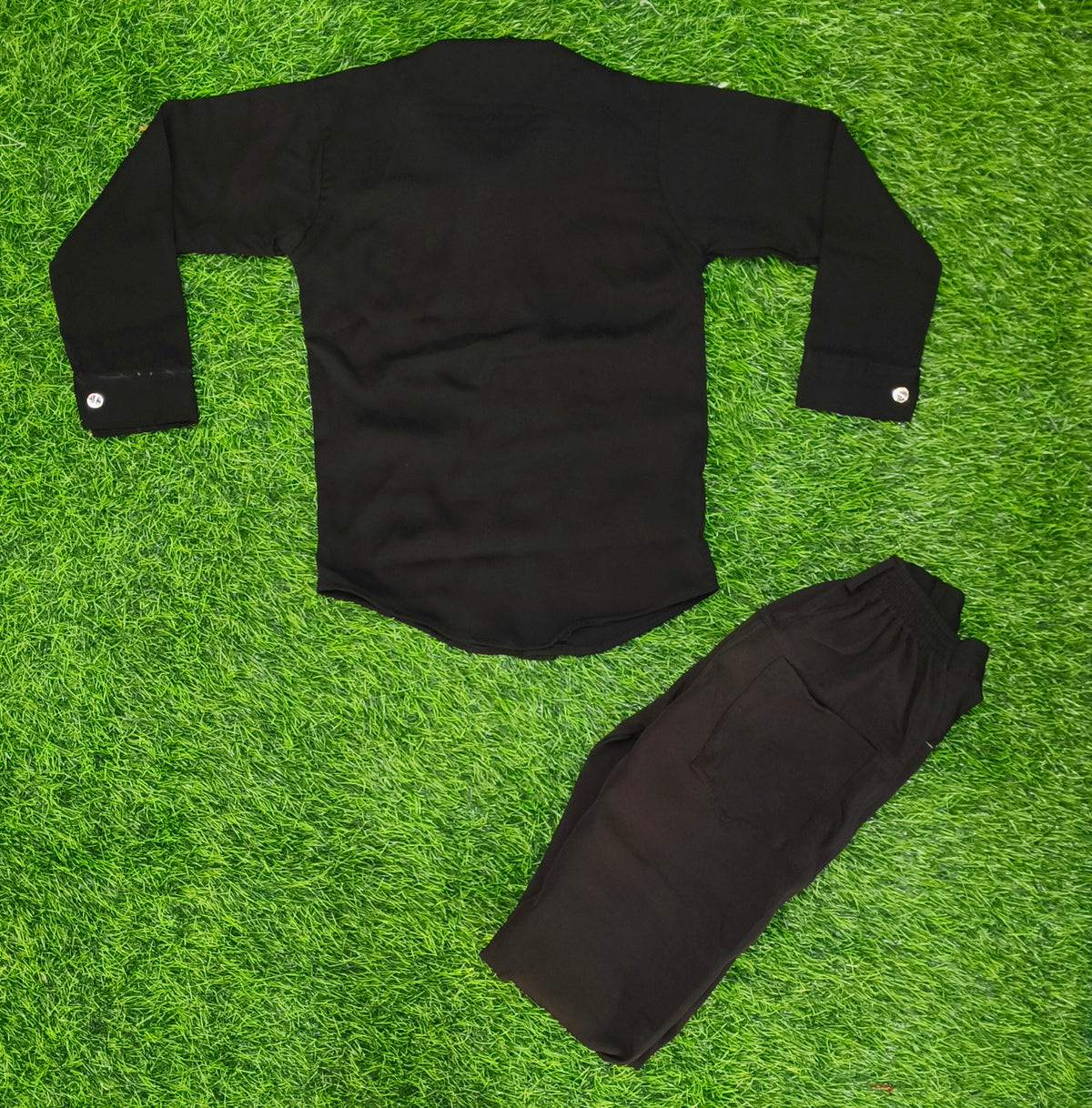 Boys Black Shirt & Black Pant Party Wear Set