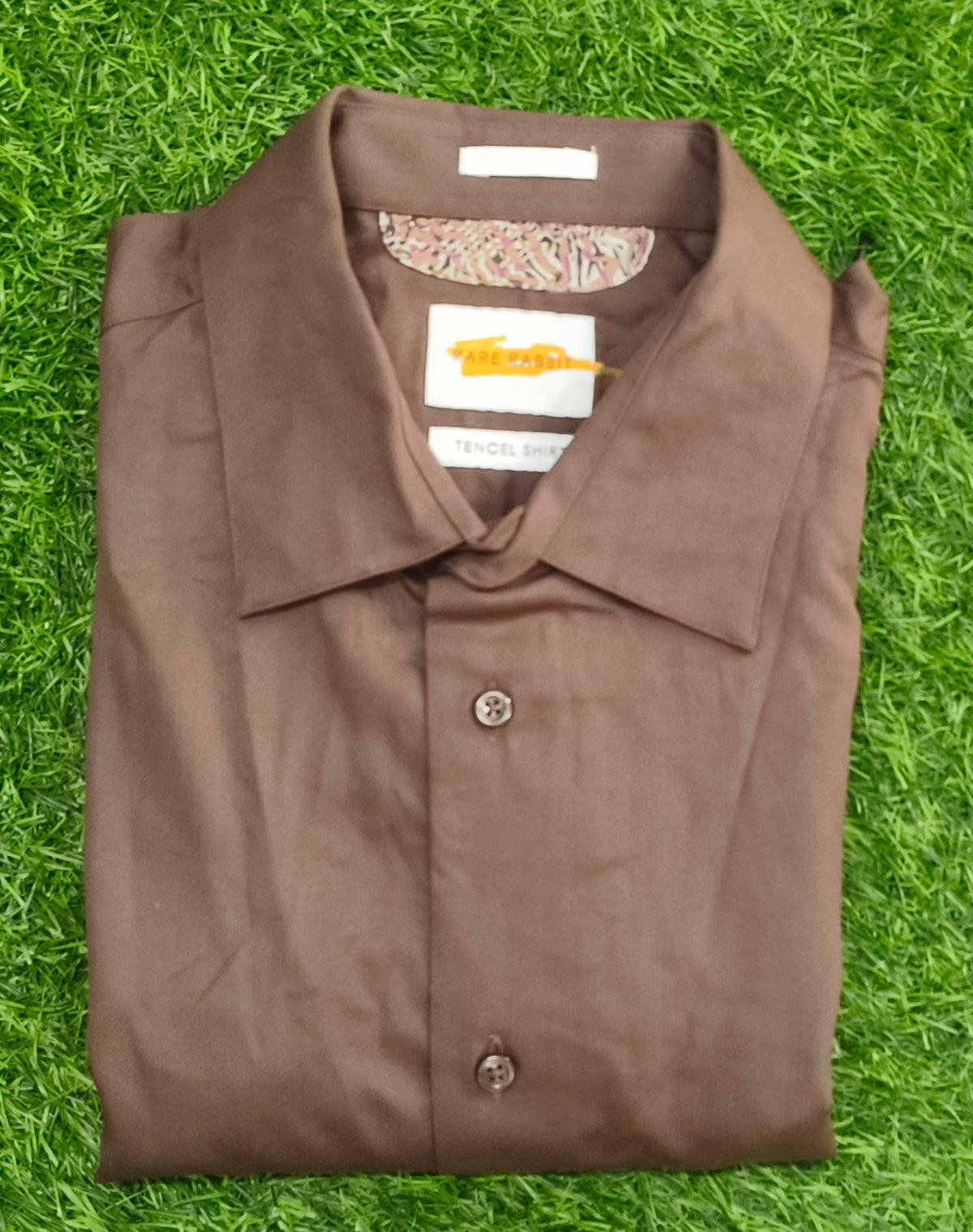 Men’s Brown Solid Full Sleeve Shirt