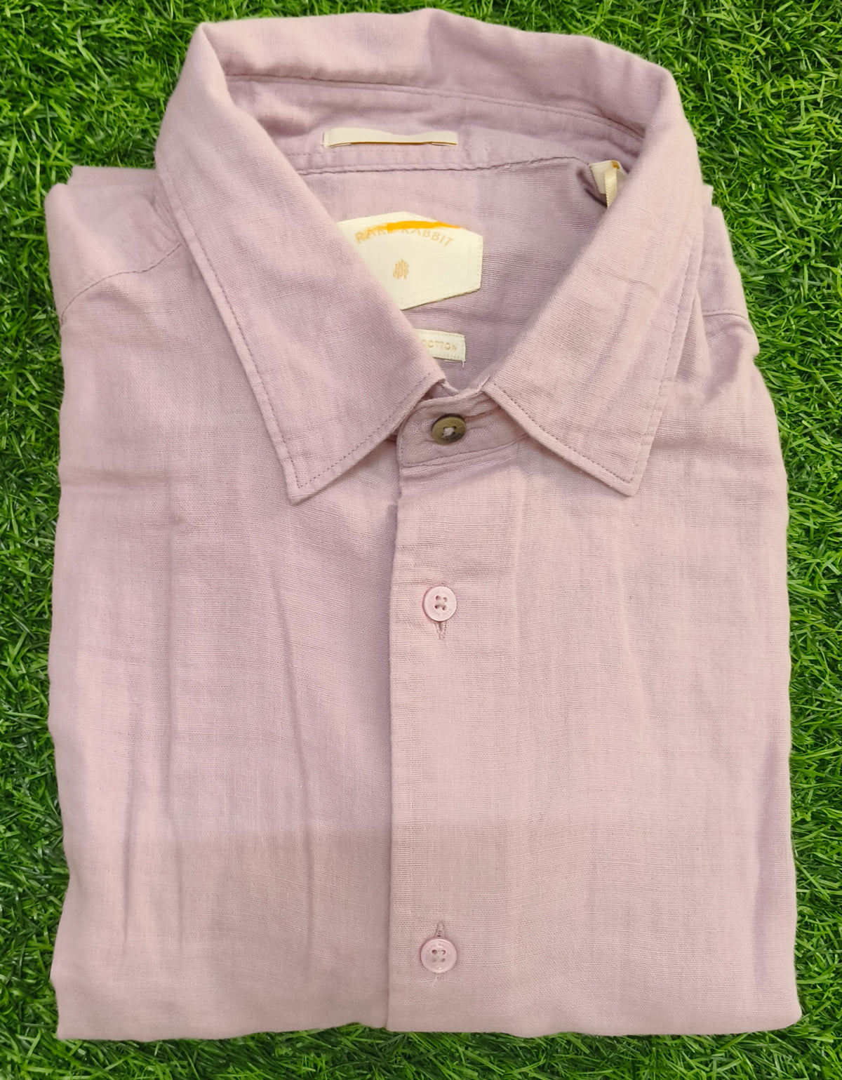 Men’s Light Mauve Solid Full Sleeve Shirt