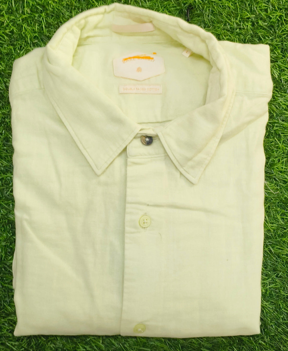Men’s Light Pista Green Solid Full Sleeve Shirt