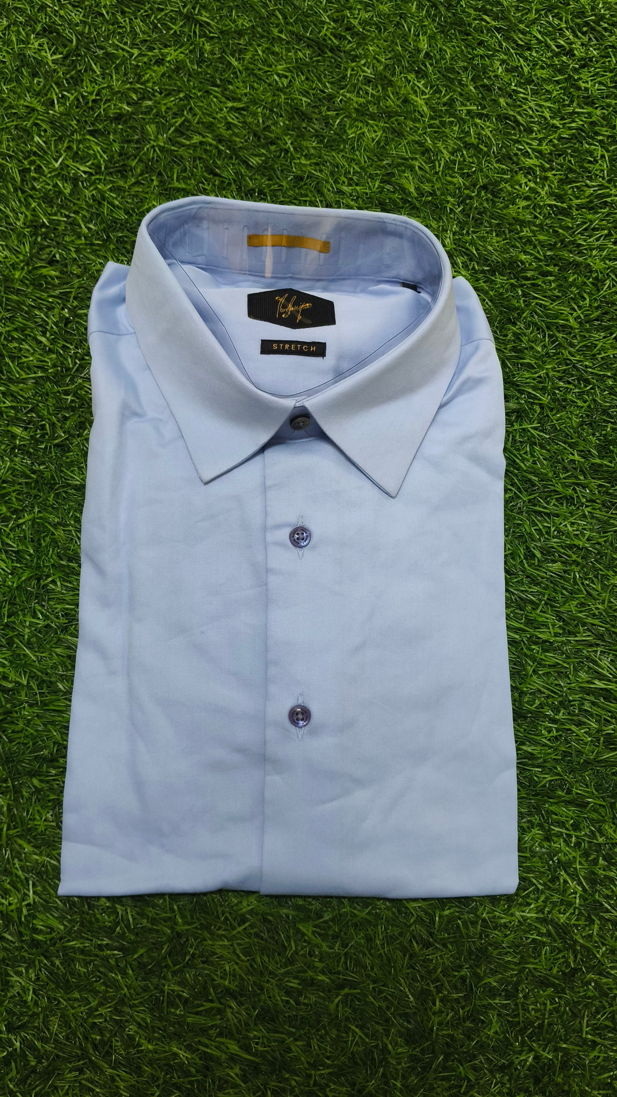 Men’s Light Blue Full Sleeve Stretch Shirt