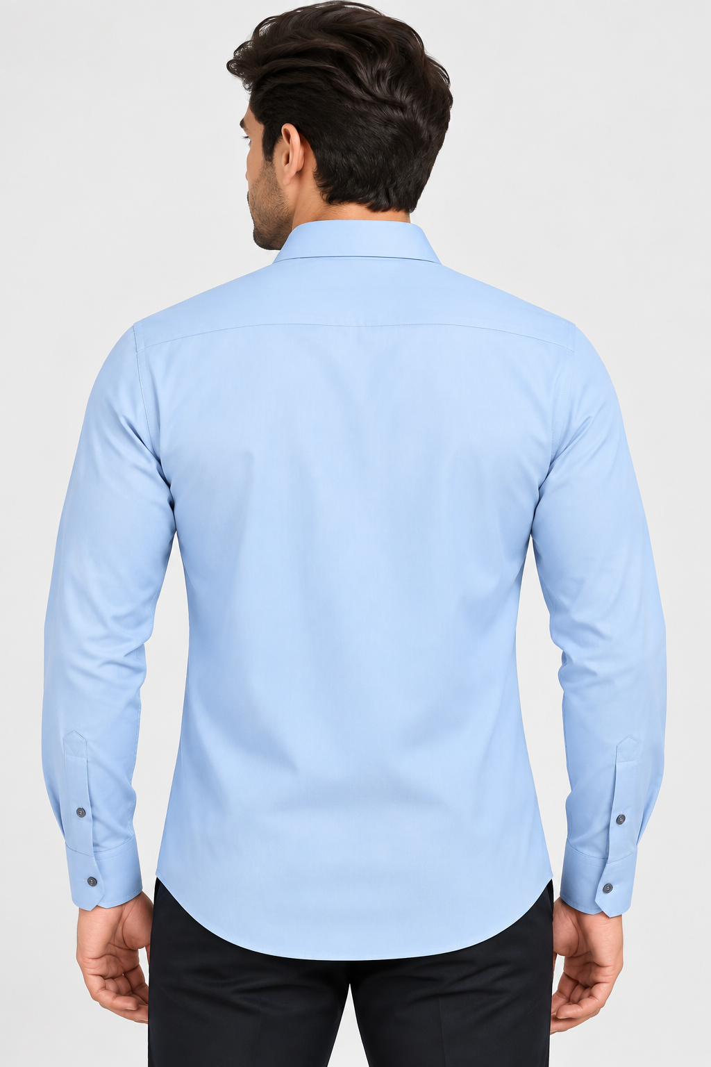 Men’s Light Blue Full Sleeve Stretch Shirt