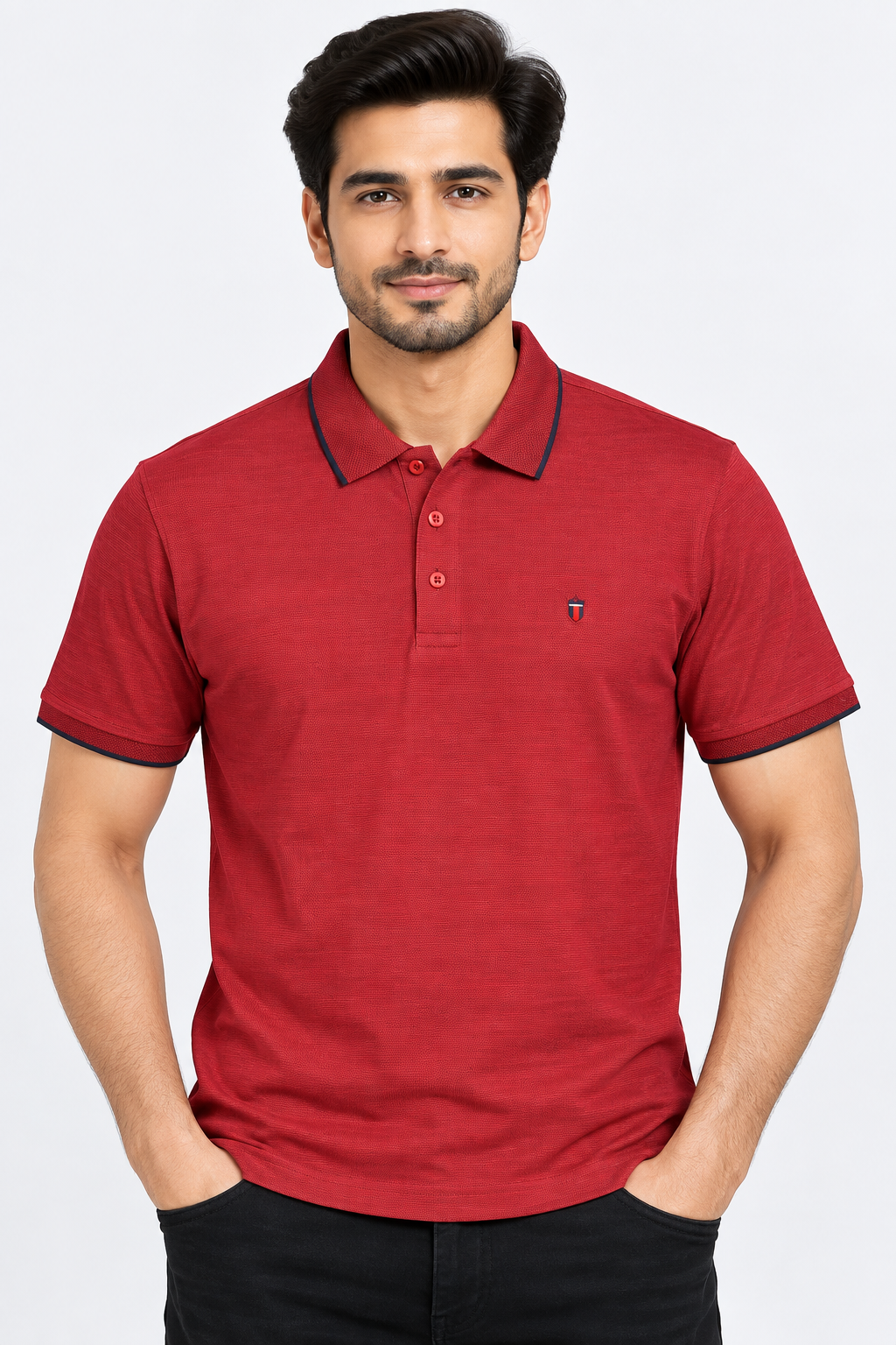 Men’s Maroon Polo T-Shirt