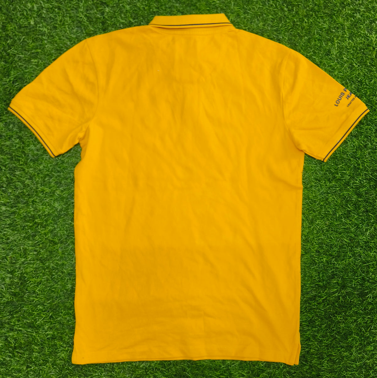 Men’s Mustard Yellow Contrast Collar Polo T-Shirt