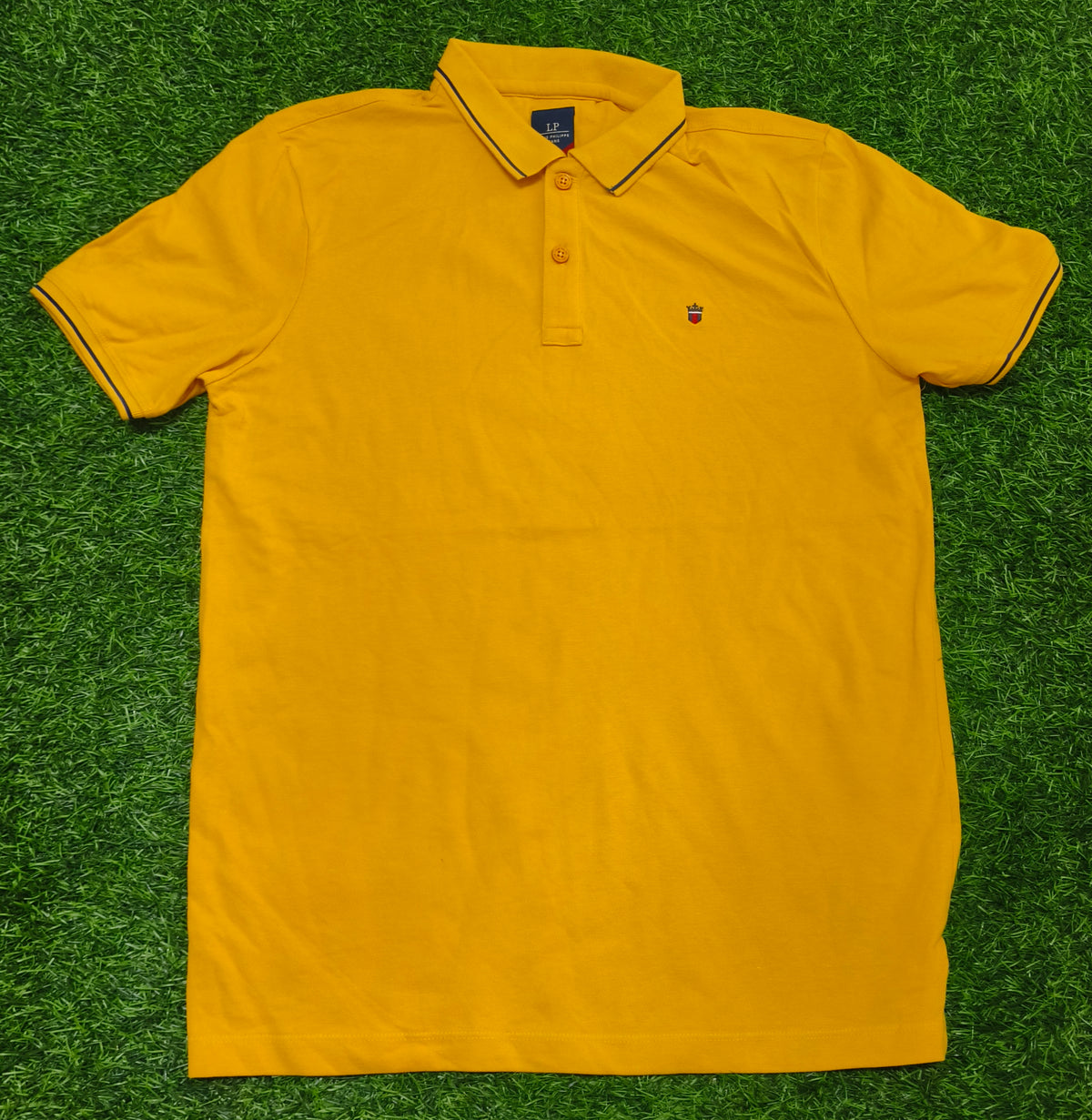 Men’s Mustard Yellow Polo Collar T-Shirt