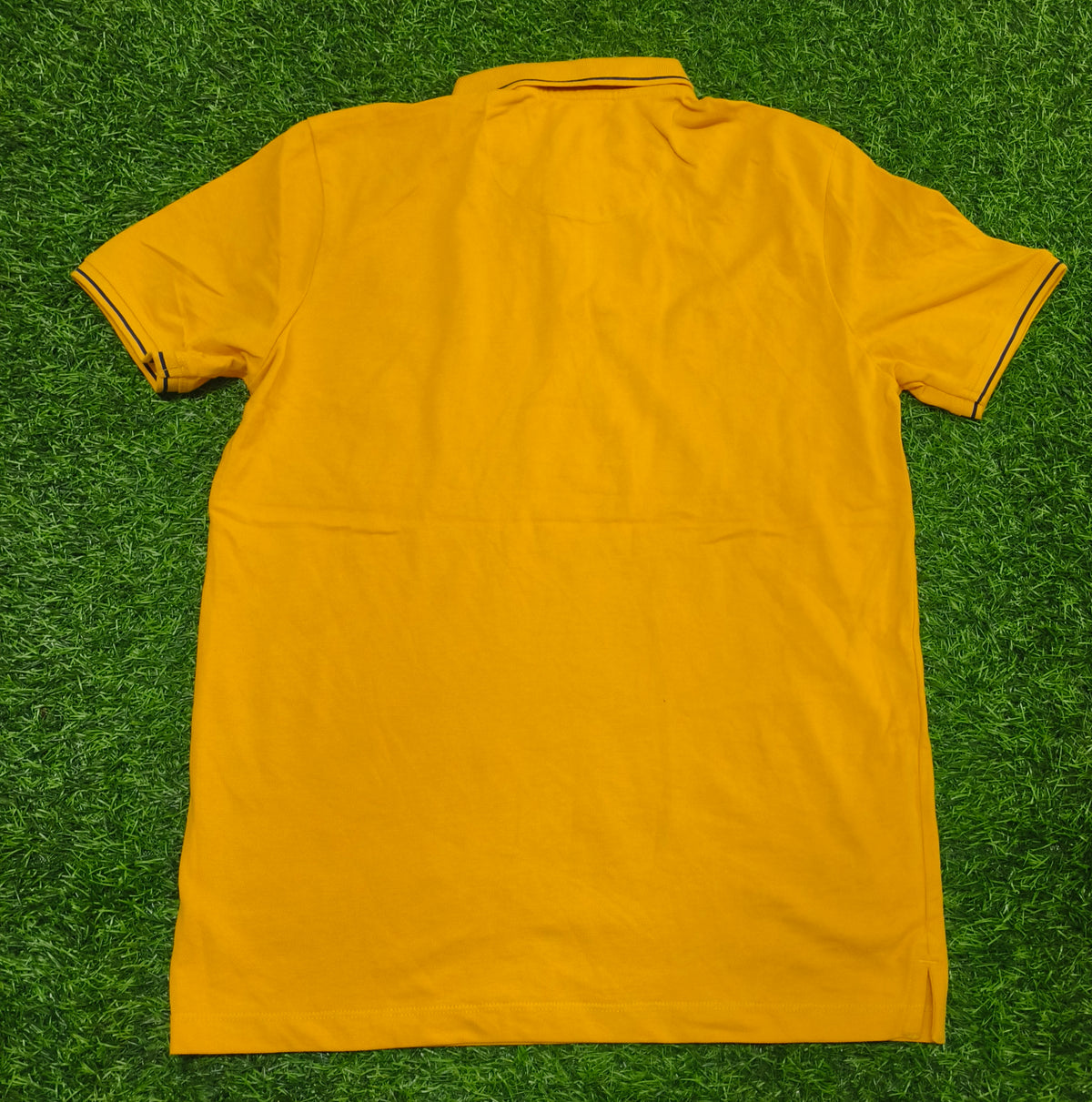 Men’s Mustard Yellow Polo Collar T-Shirt