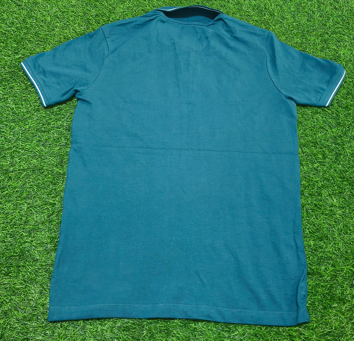 Men’s Teal Green Polo Collar T-Shirt
