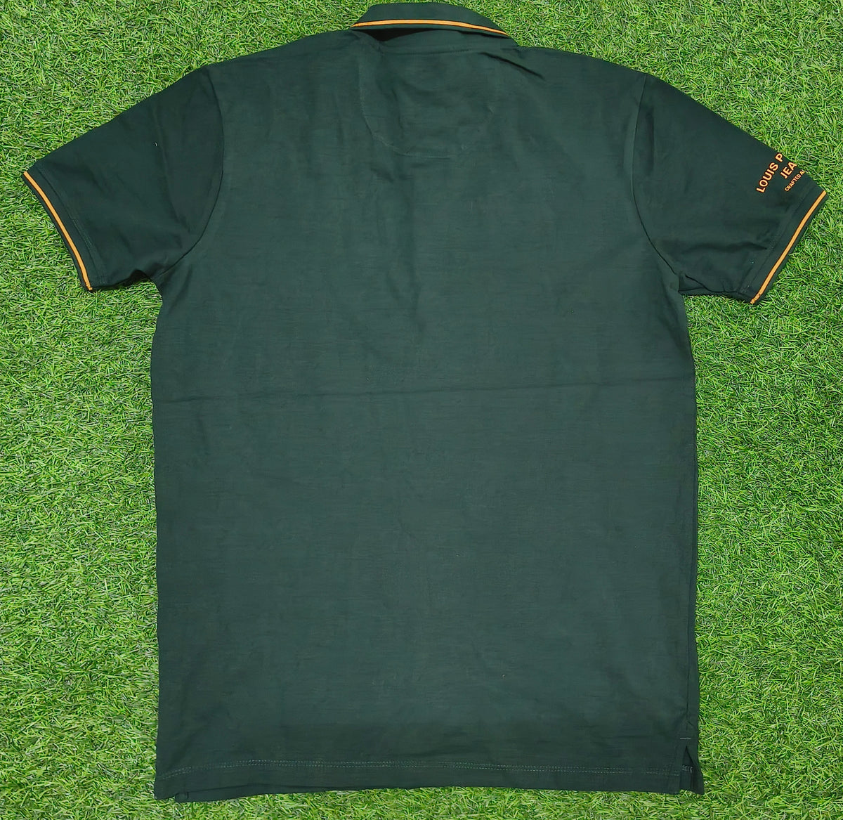 Men’s Dark Green Contrast Piping Polo T-Shirt