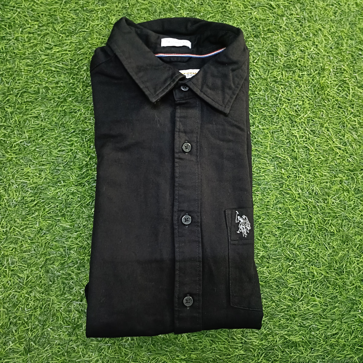 Men’s Black Colour Solid Full Sleeve Shirt