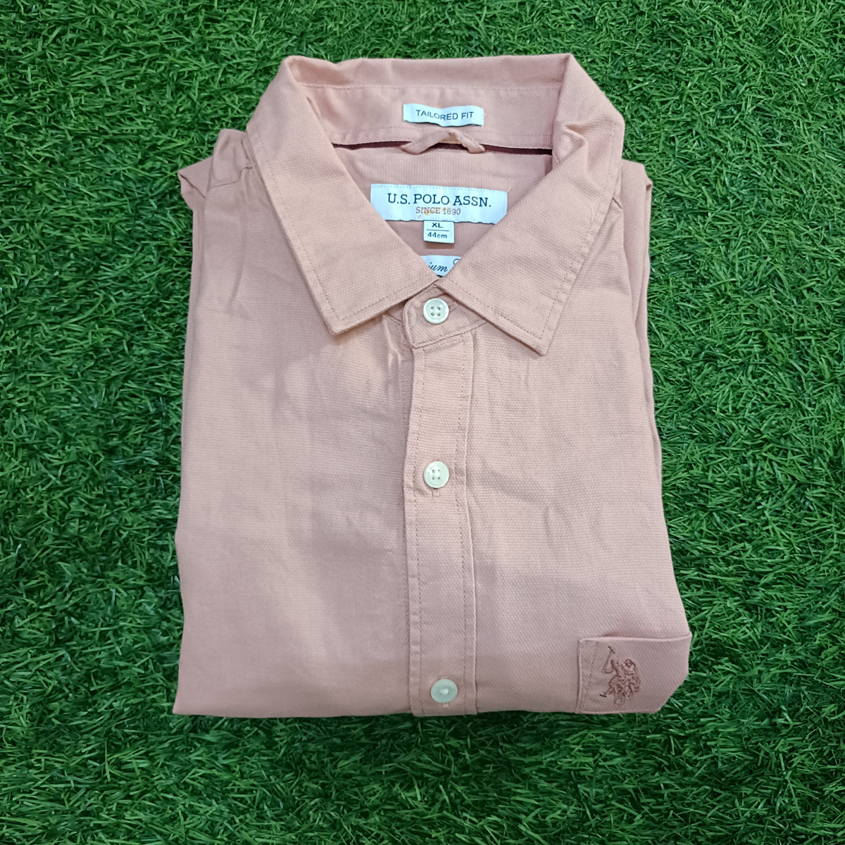 Men’s Dusty Pink Textured Full Sleeve Shirt
