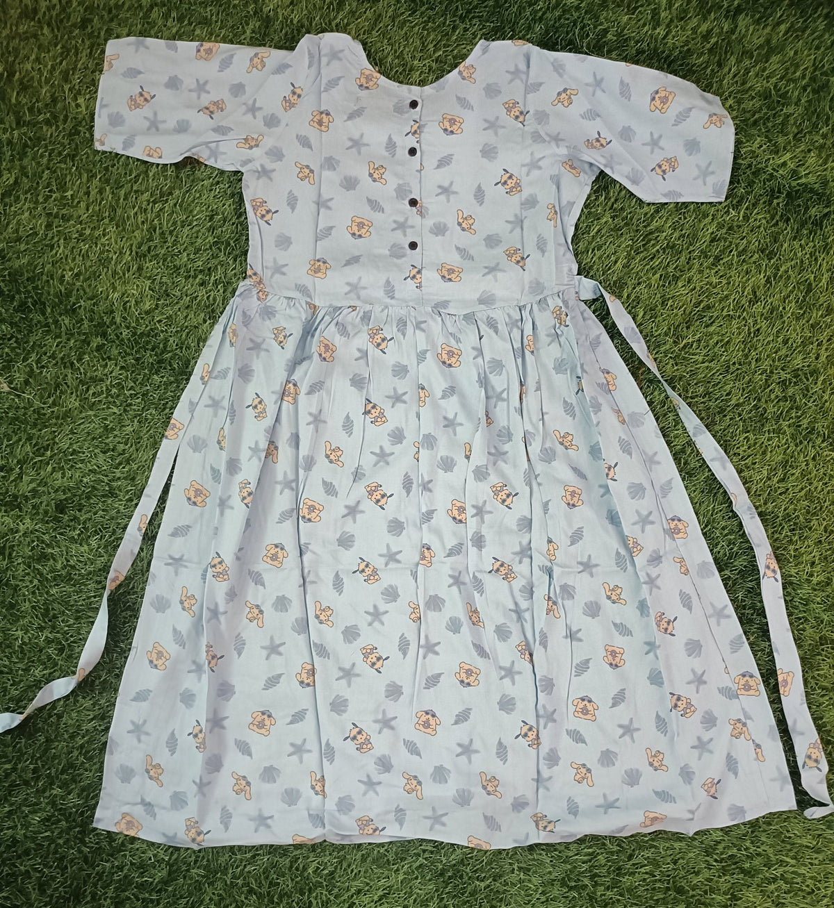 Cute Minnie Mouse Print Girls Daily Wear Frock - Premium Pink Hosiery