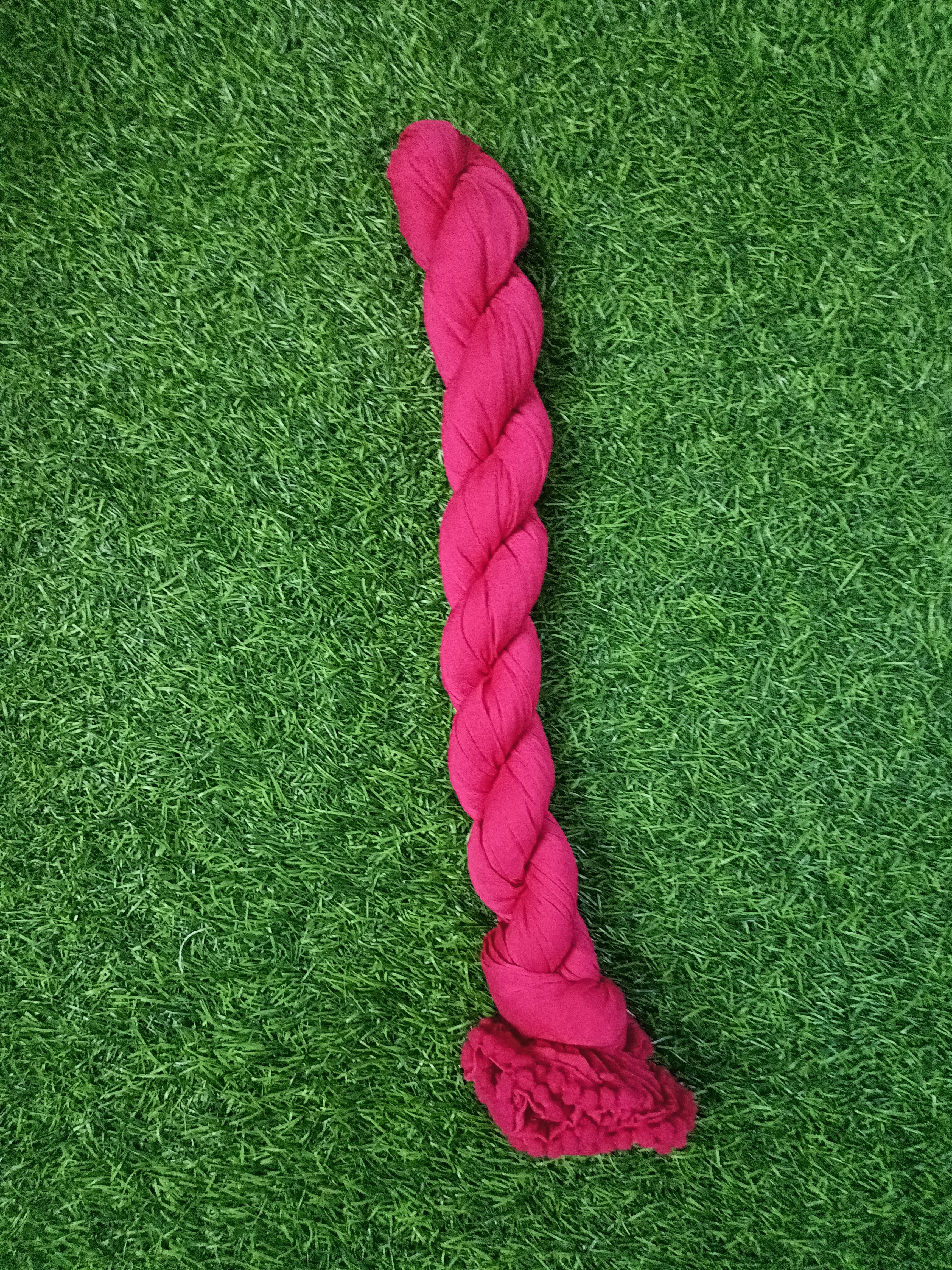 Classic Solid pink Chiffon Chunni with Border Design