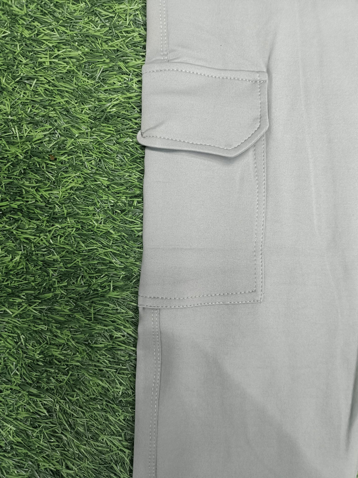 Aerotrack Men's Grey Cargo Track Pants with Zipper Pockets