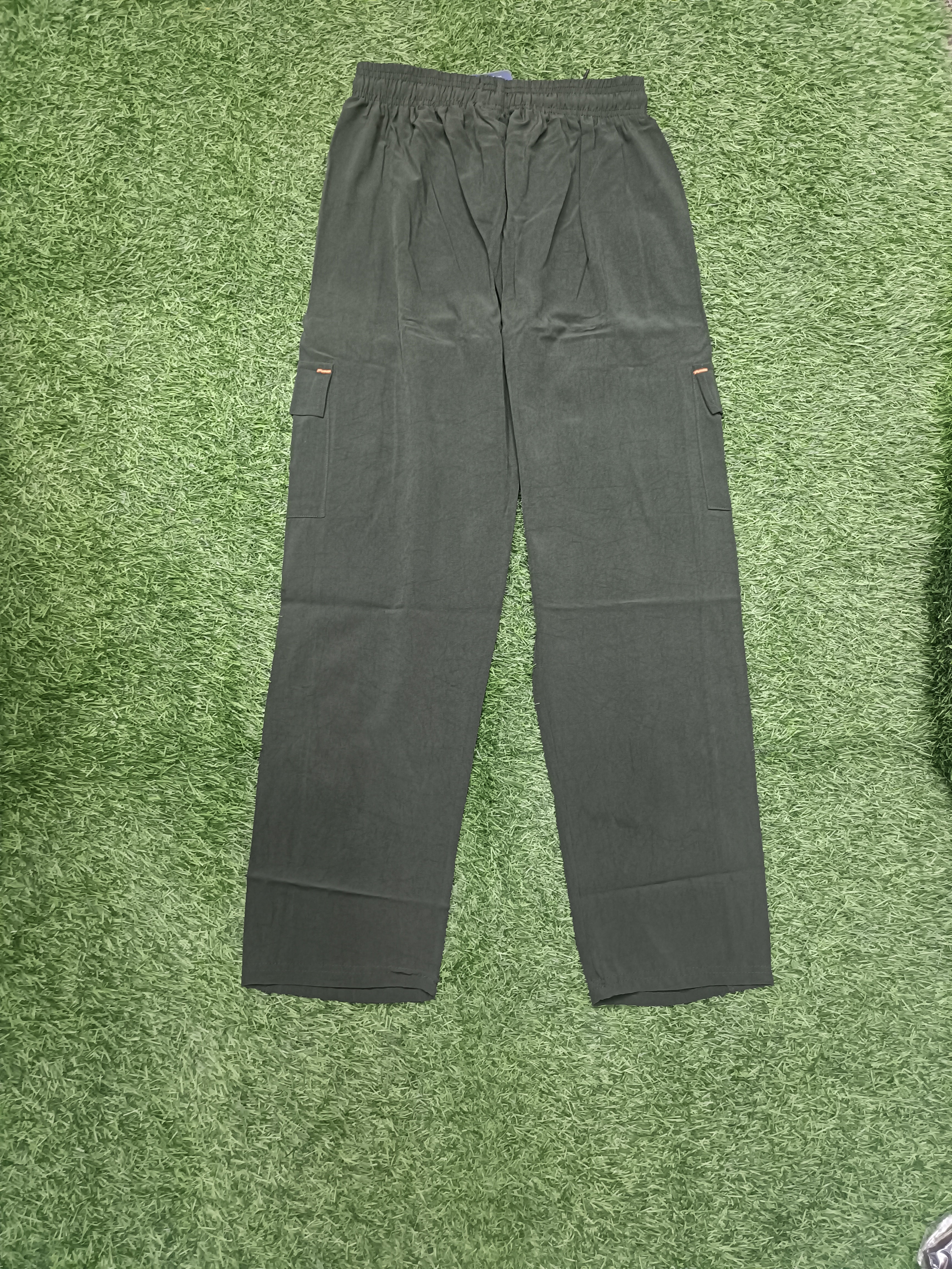 Men's Pachi Green Cargo Track Pant - 4 Pocket Sports Lower