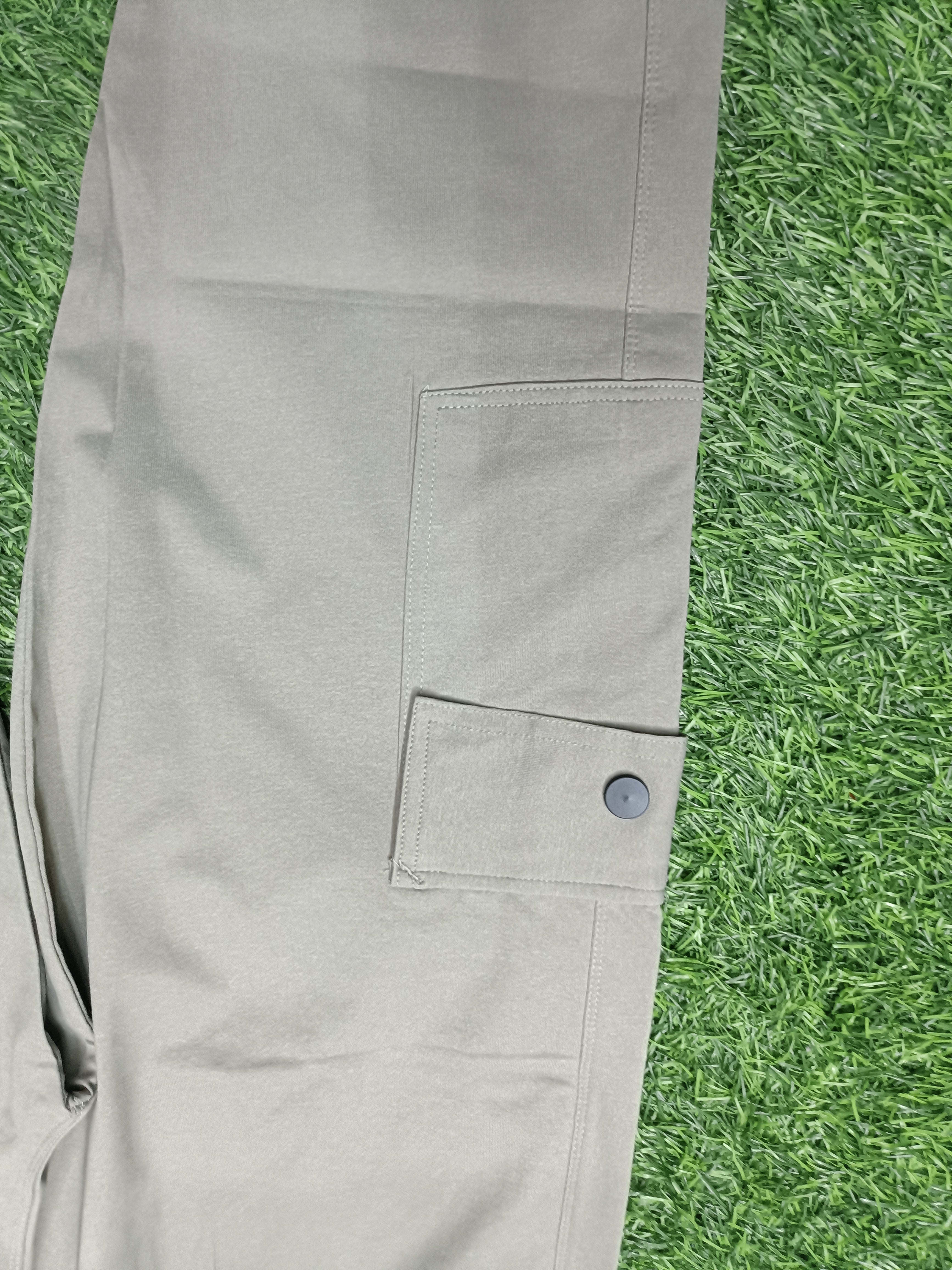 Men's Olive green Cargo Track Pant - 4 Pocket  - Loose Fit - Daily Wear & Gym