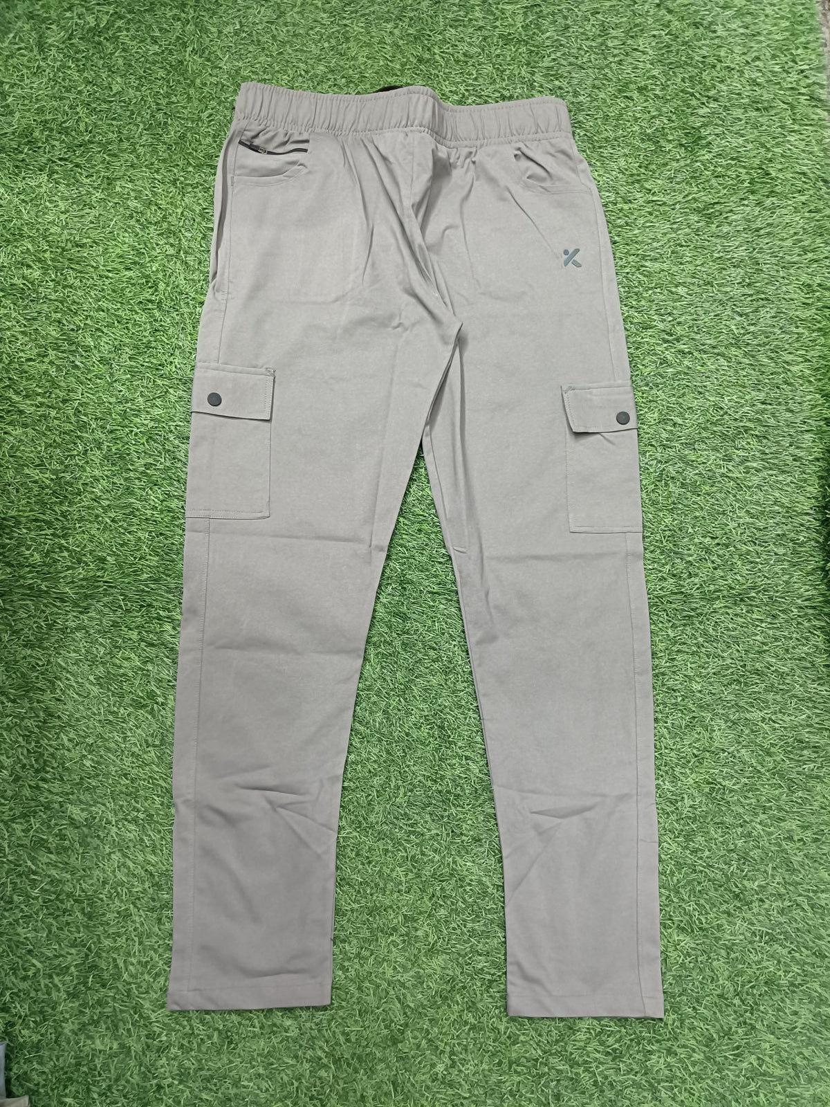 Men's Grey Cargo Track Pant - 4 Pocket  - Loose Fit - Daily Wear & Gym