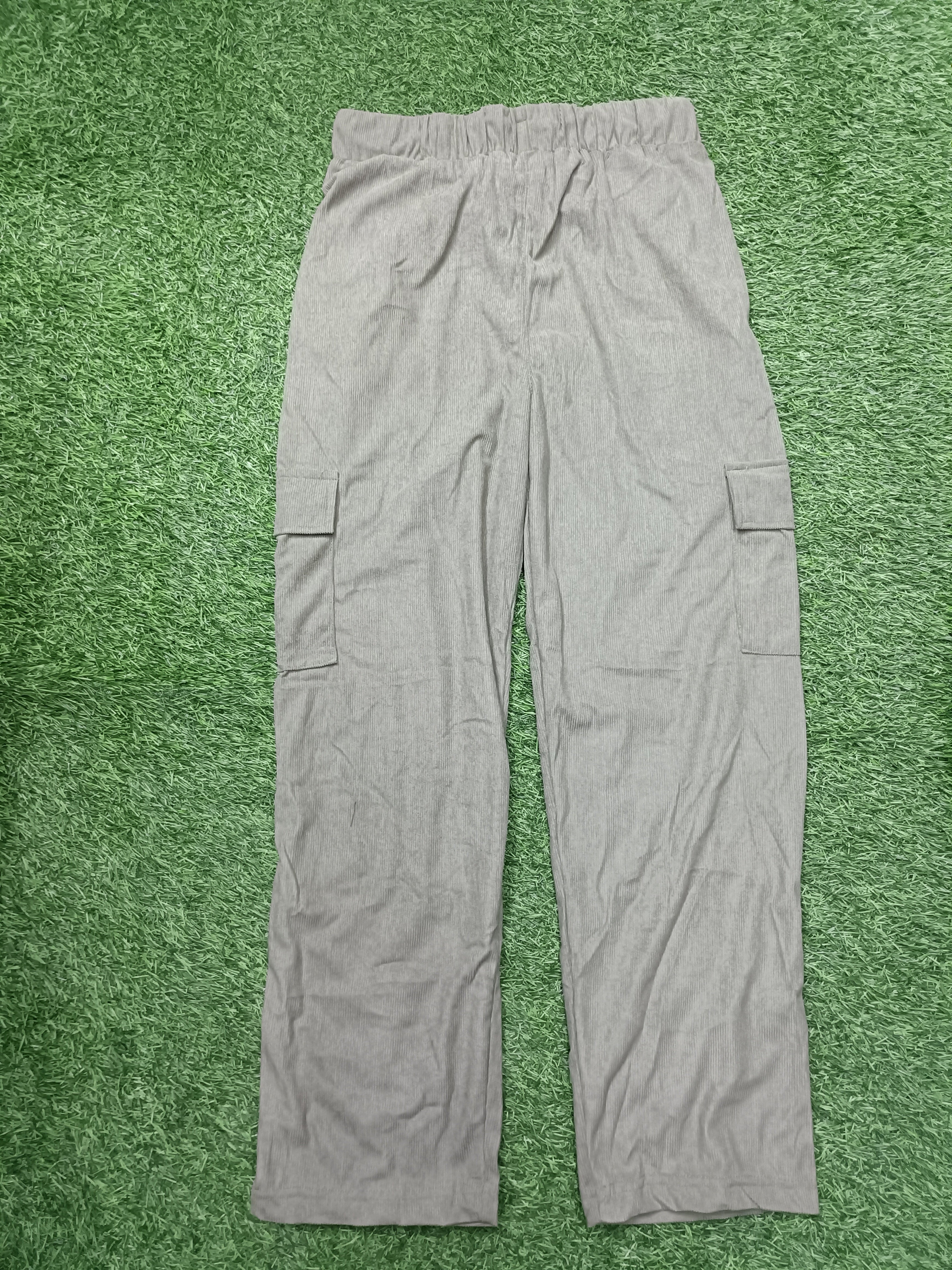 Men's Light sage Green Sporty Cargo Track Pants with Zipper Pockets