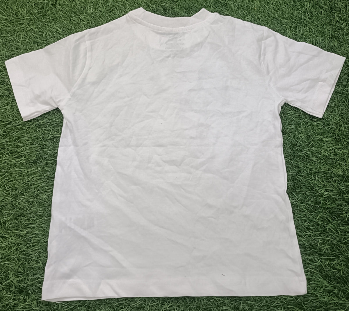 Kids White Black Cartoon Character Graphic Printed Round Neck Half Sleeve T-Shirt