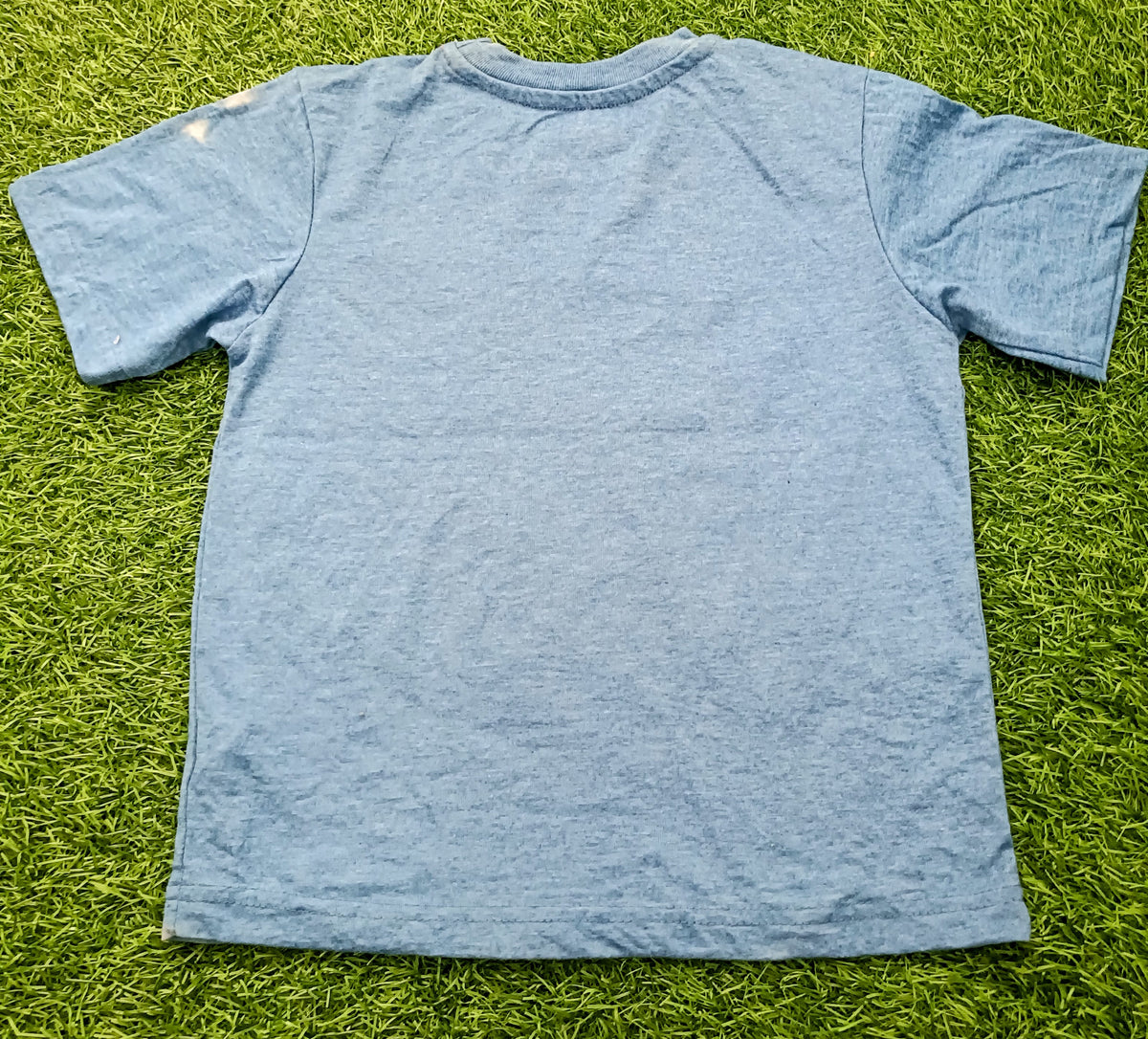 Kids Blue Space Wars Graphic Printed Round Neck T-Shirt