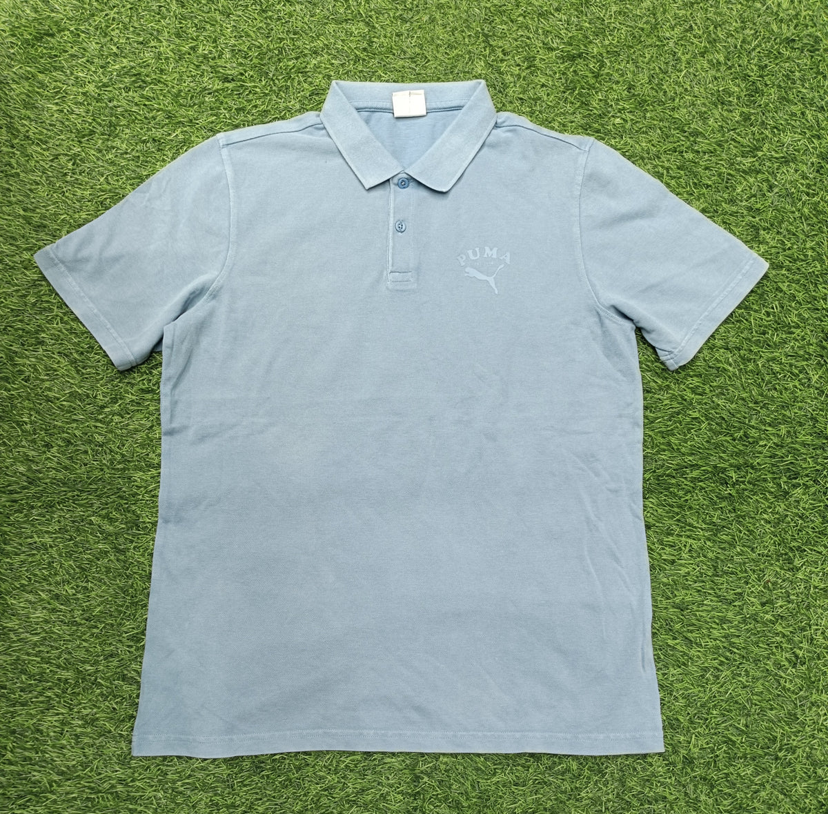 Men’s Sky Blue Solid Polo T-Shirt