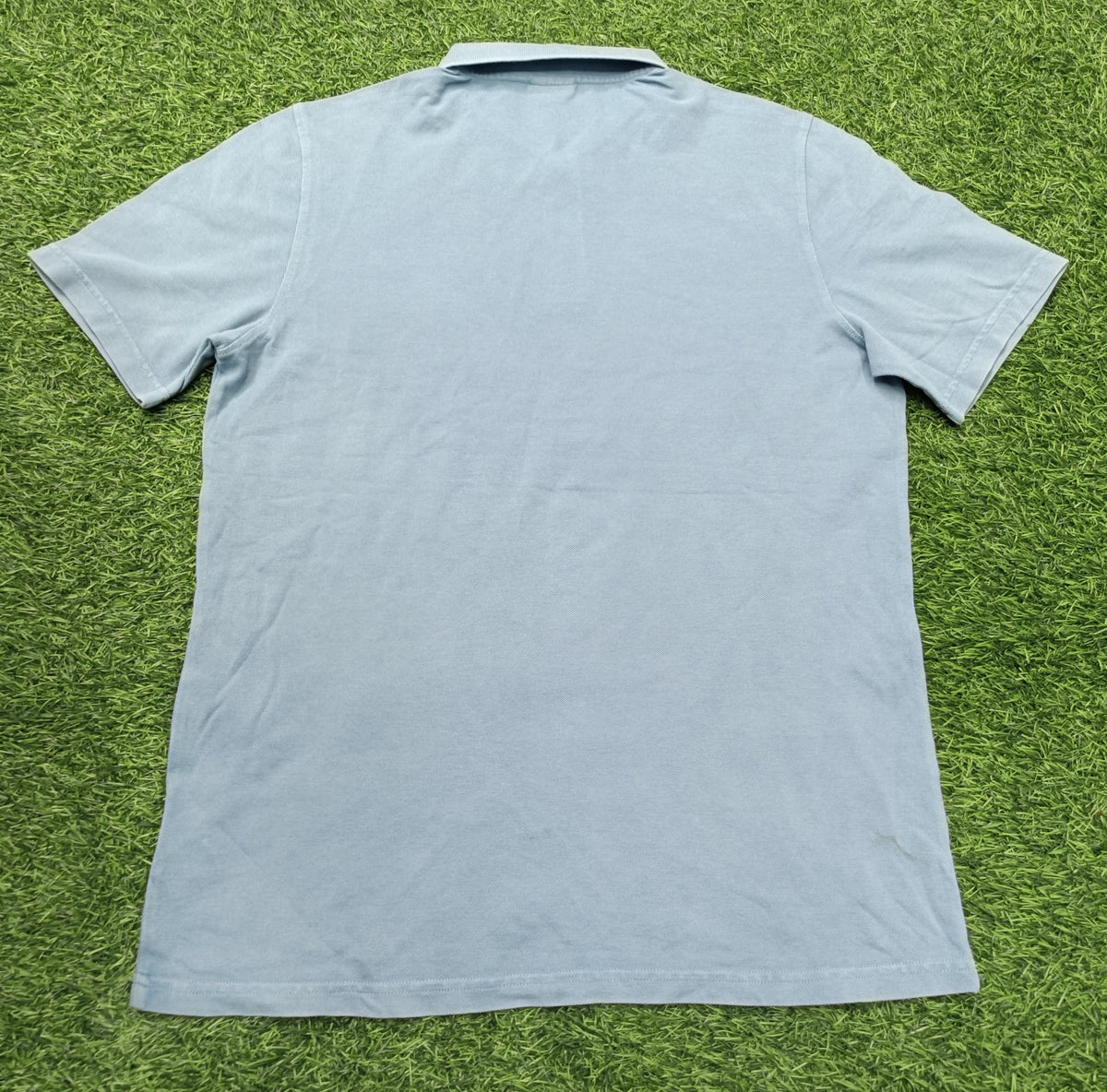 Men’s Sky Blue Solid Polo T-Shirt
