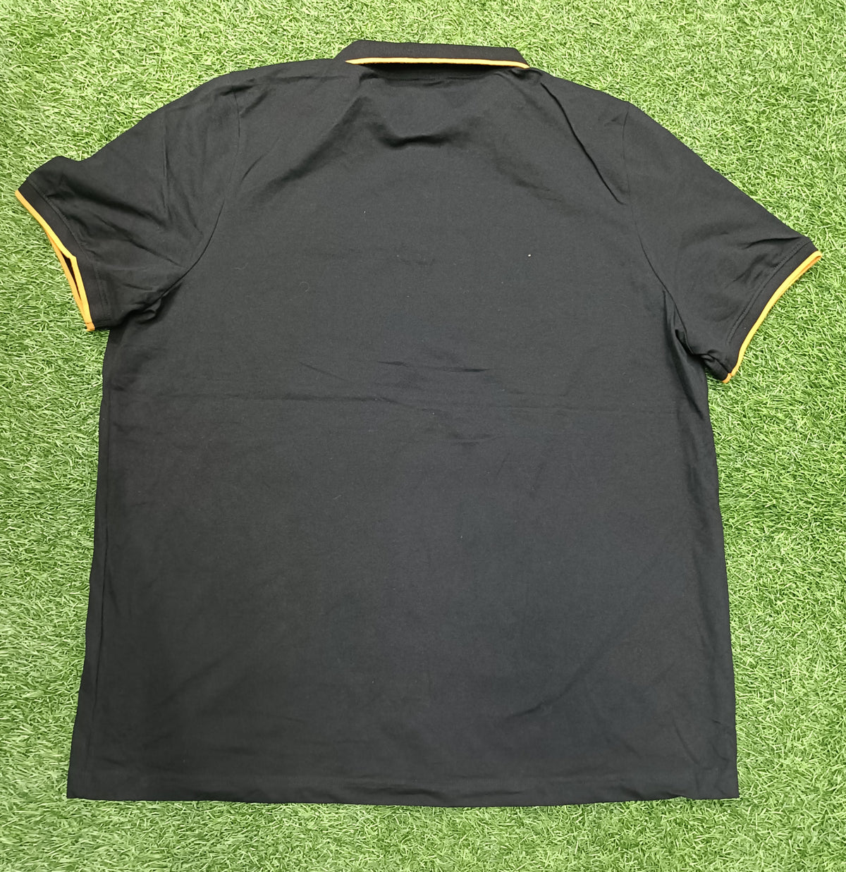 Men’s Black Printed Polo T-Shirt