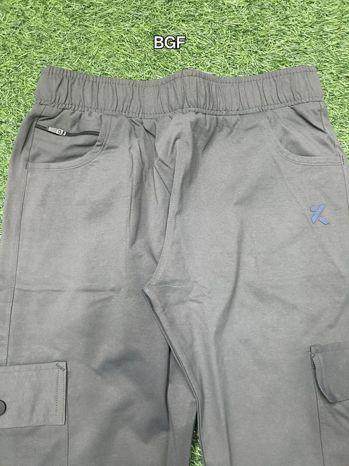 Men's Grey Cargo Track Pant - 4 Pocket  - Loose Fit - Daily Wear & Gym