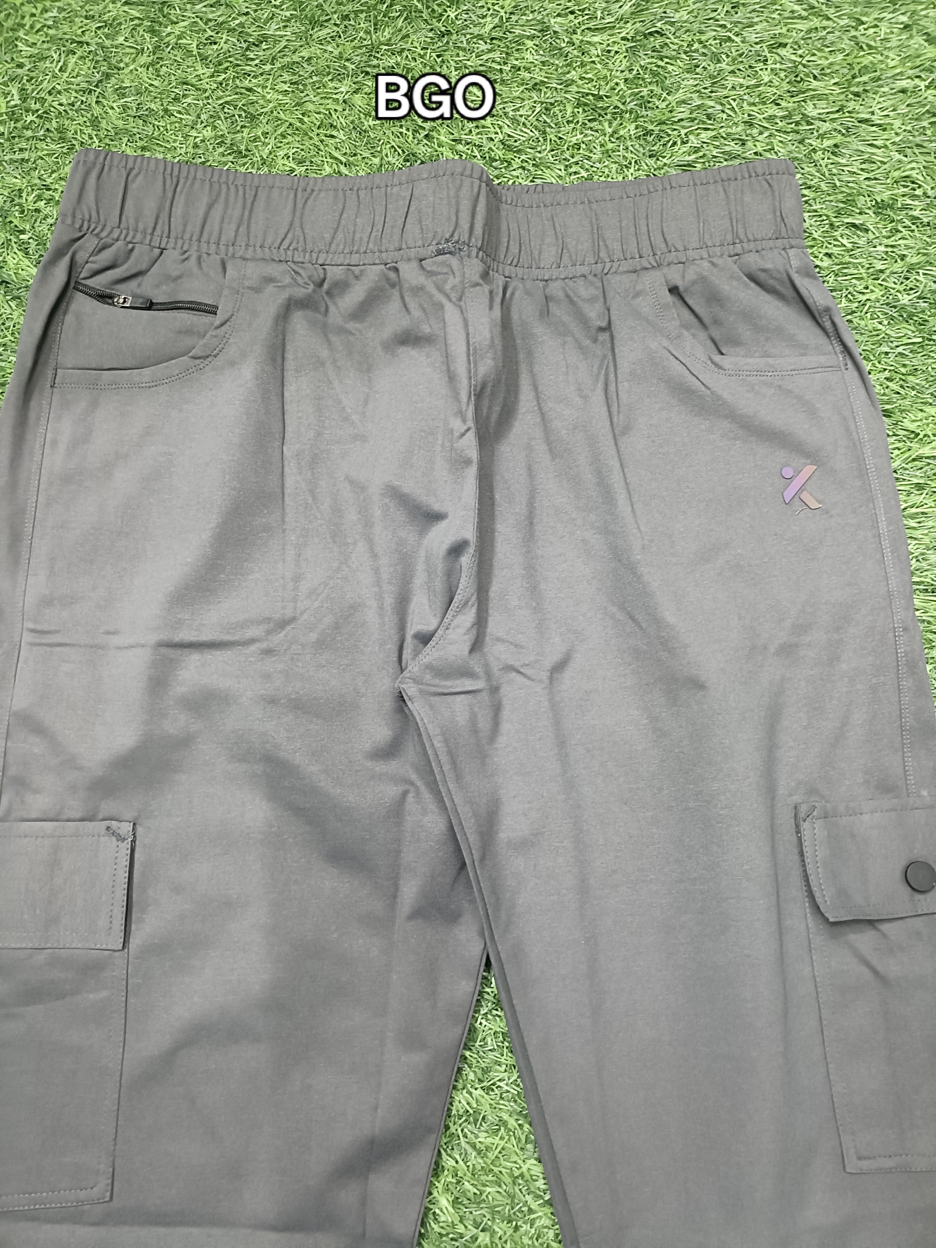 Men' Dark grey Cargo Track Pant - 4 Pocket  - Loose Fit - Daily Wear & Gym