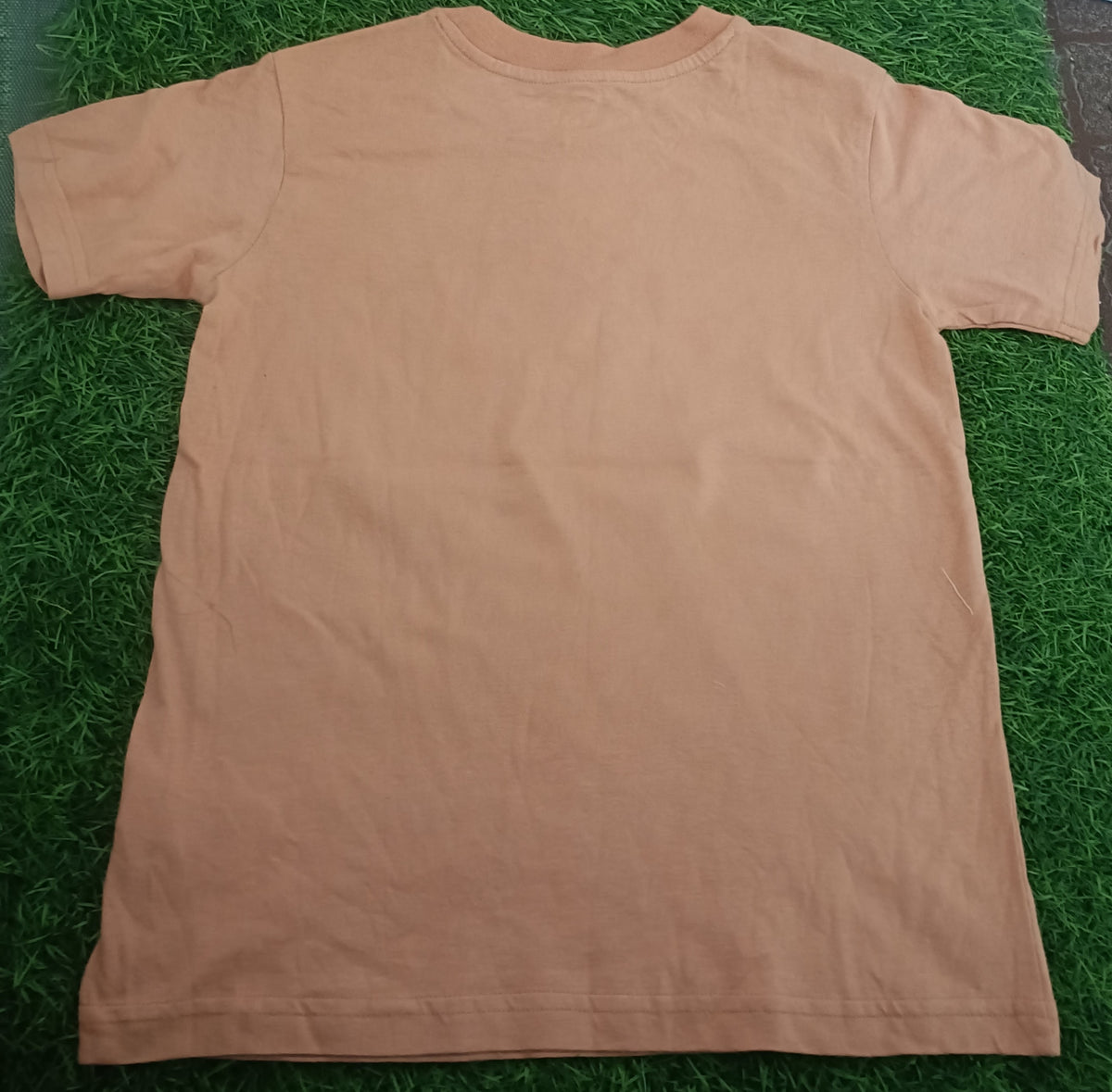 Kid's Camel Brown Skateboard Cartoon Graphic Printed T-Shirt