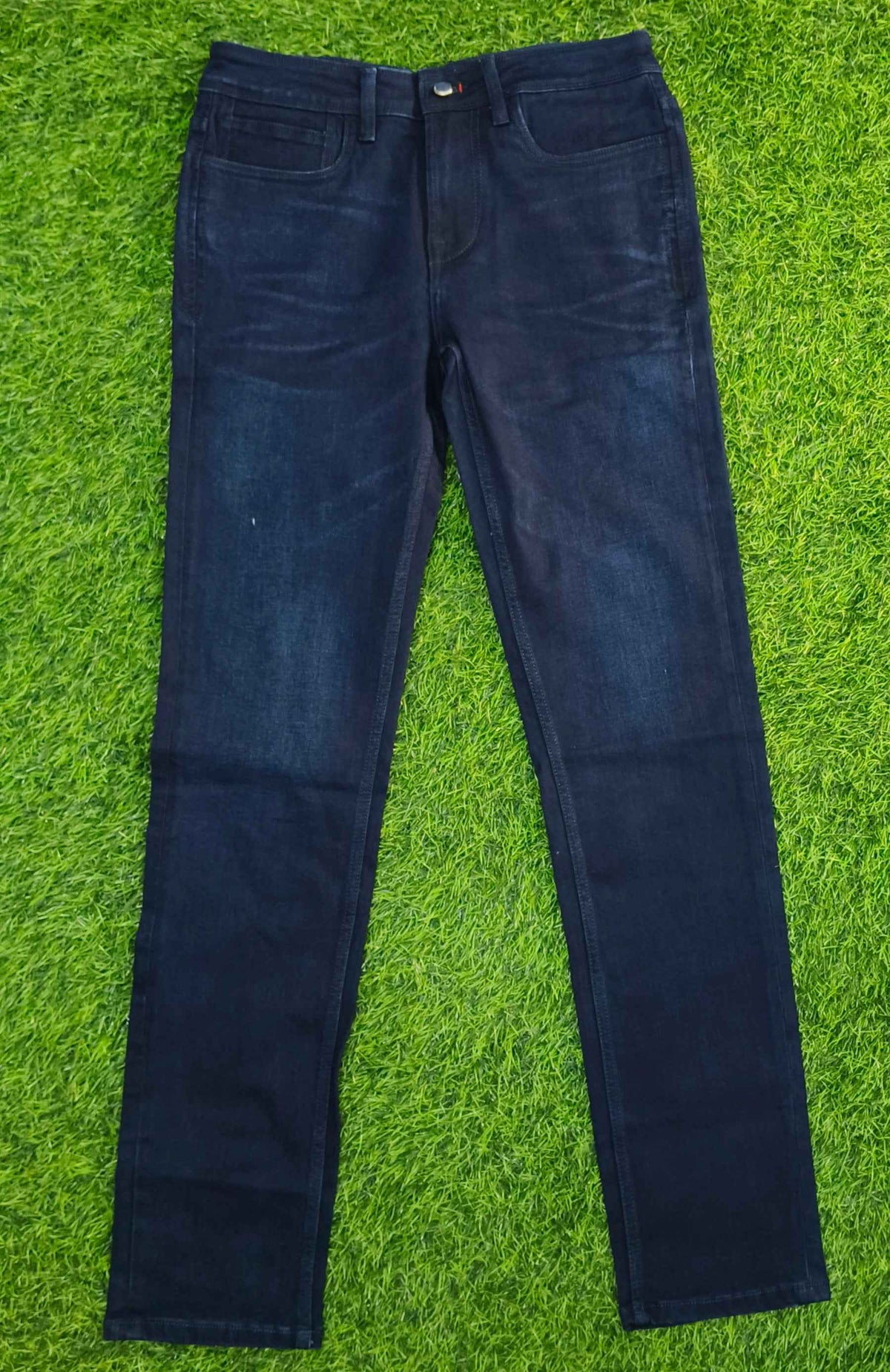 Men’s Dark Navy Blue Slim Fit Denim Jeans
