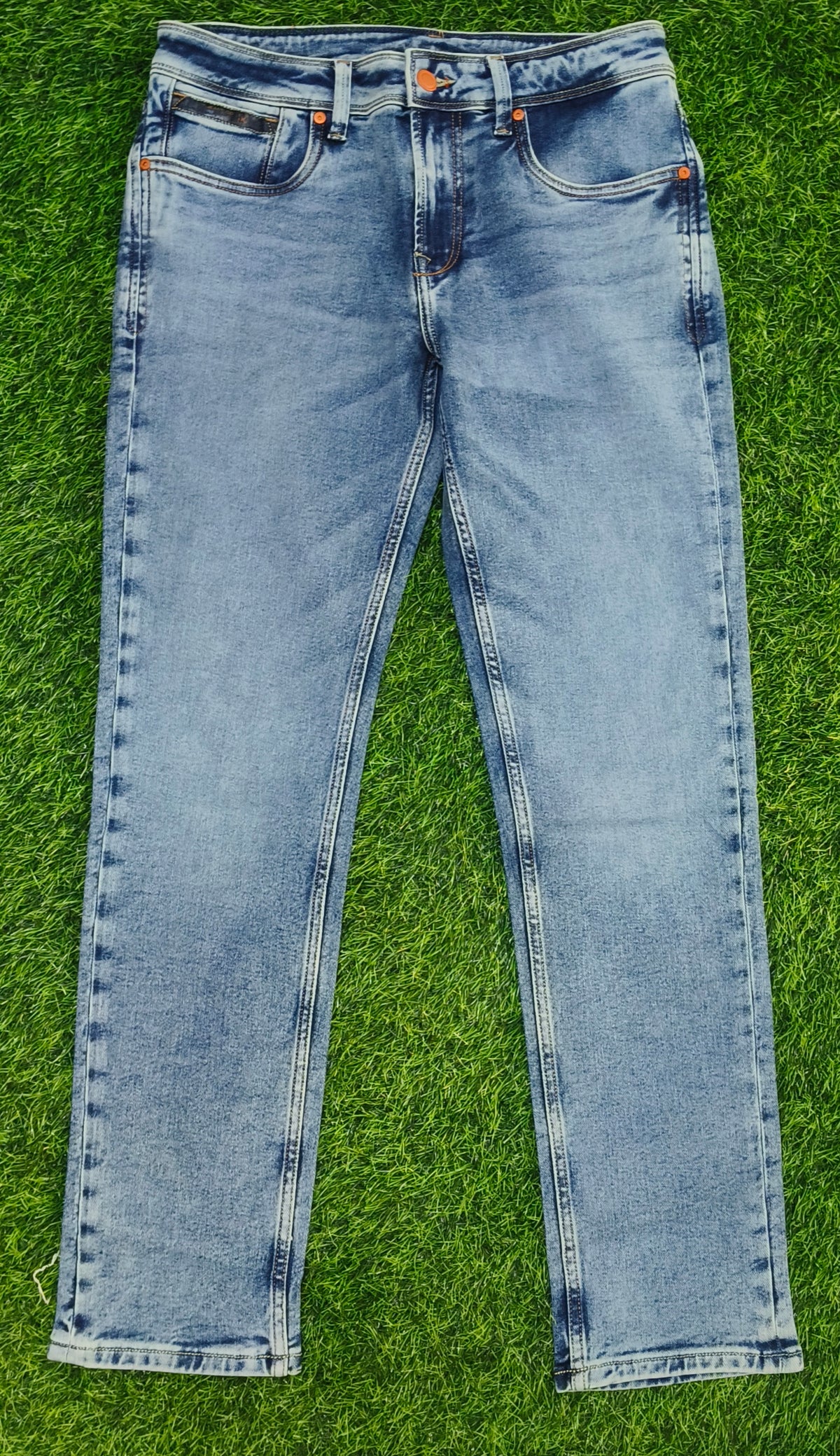 Men’s Premium Light Blue Washed Slim Fit Jeans
