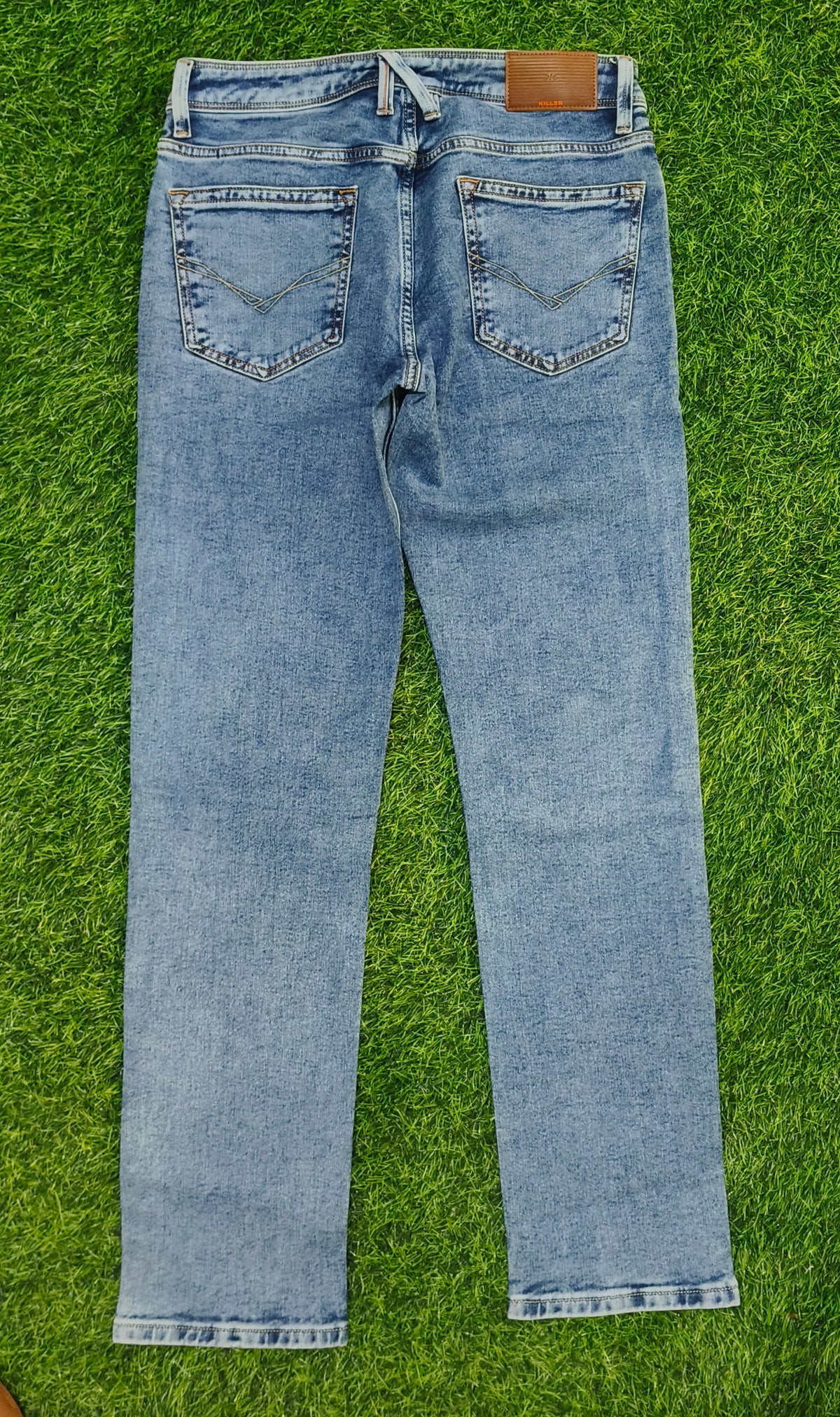 Men’s Premium Light Blue Washed Slim Fit Jeans