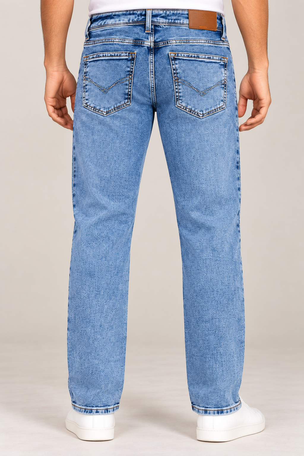 Men’s Premium Light Blue Washed Slim Fit Jeans