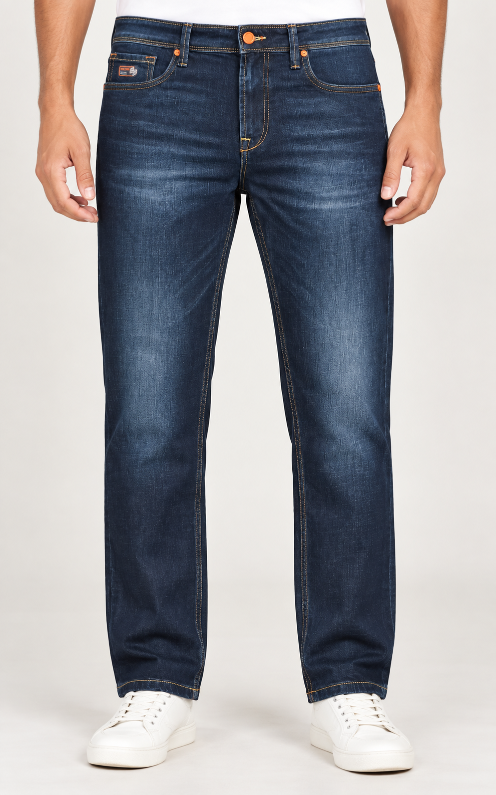 Men’s Light Blue Washed Slim Fit Jeans