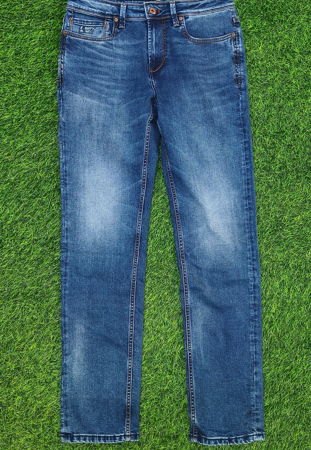 Men’s Blue Faded Slim Fit Jeans