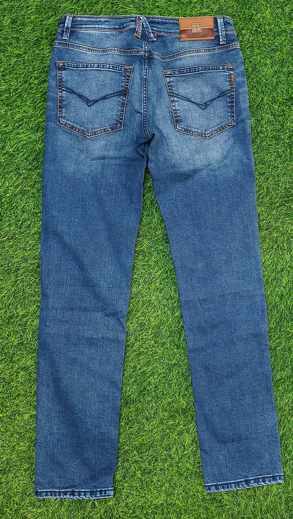 Men’s Blue Faded Slim Fit Jeans