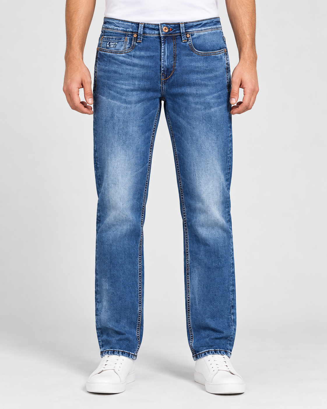 Men’s Blue Faded Slim Fit Jeans