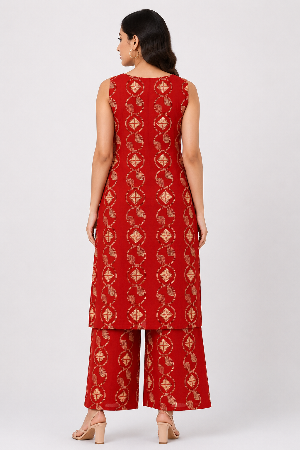 Women's Elegant 2-Piece Kurti with Decorative Neckline