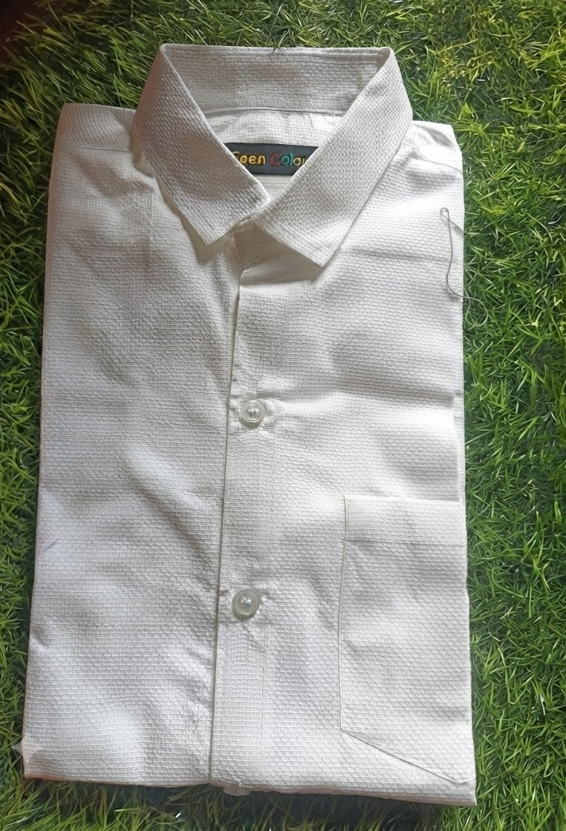 Boys' Premium Casual white Button Down Shirt
