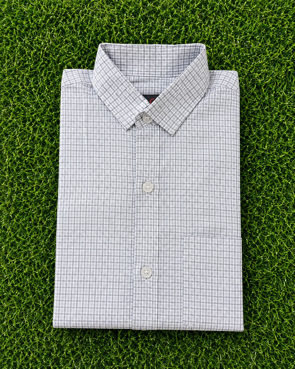 Boys Light Grey Checked Everyday Casual Shirt