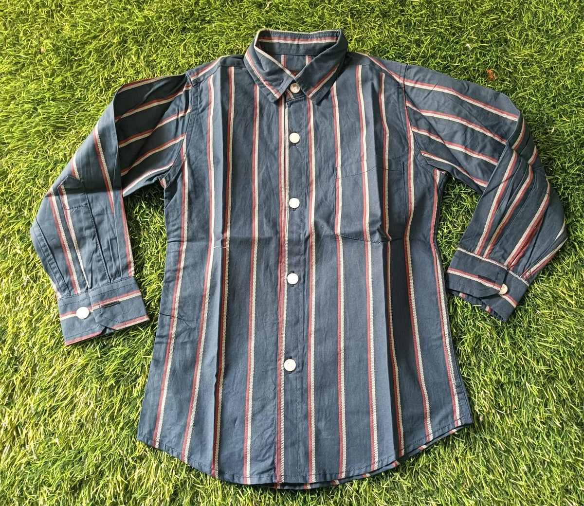 Boys Blue & Red stripes Casual Shirt
