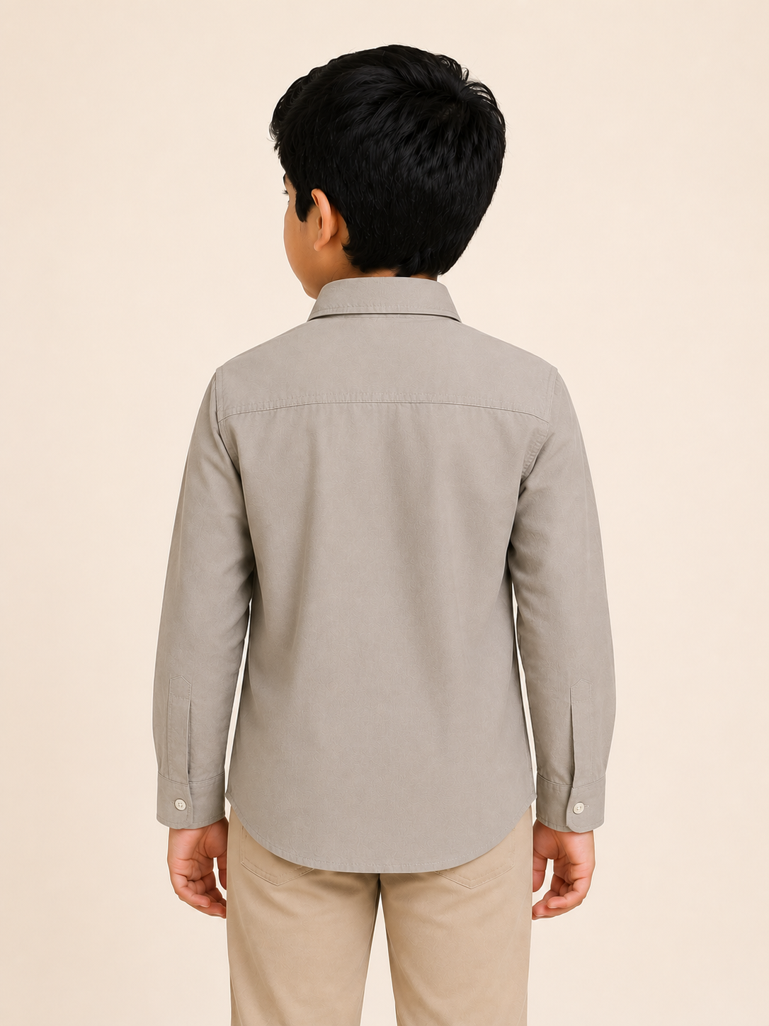 Boys Black & navy blue printed Casual Shirt