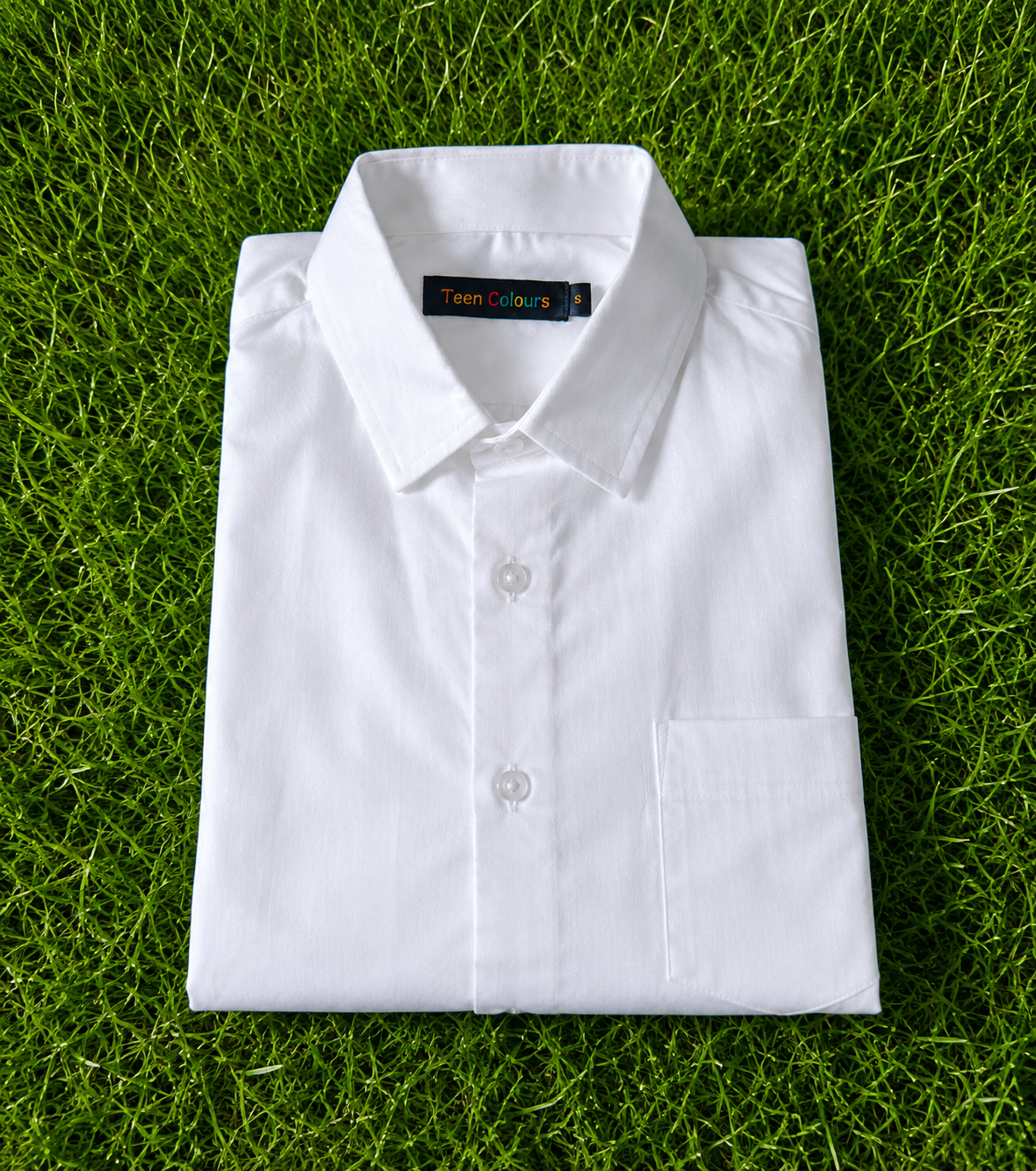 Teen Colours Men's White Textured Wave Pattern Gija Cotton Casual Shirt Full Sleeve Regular Fit