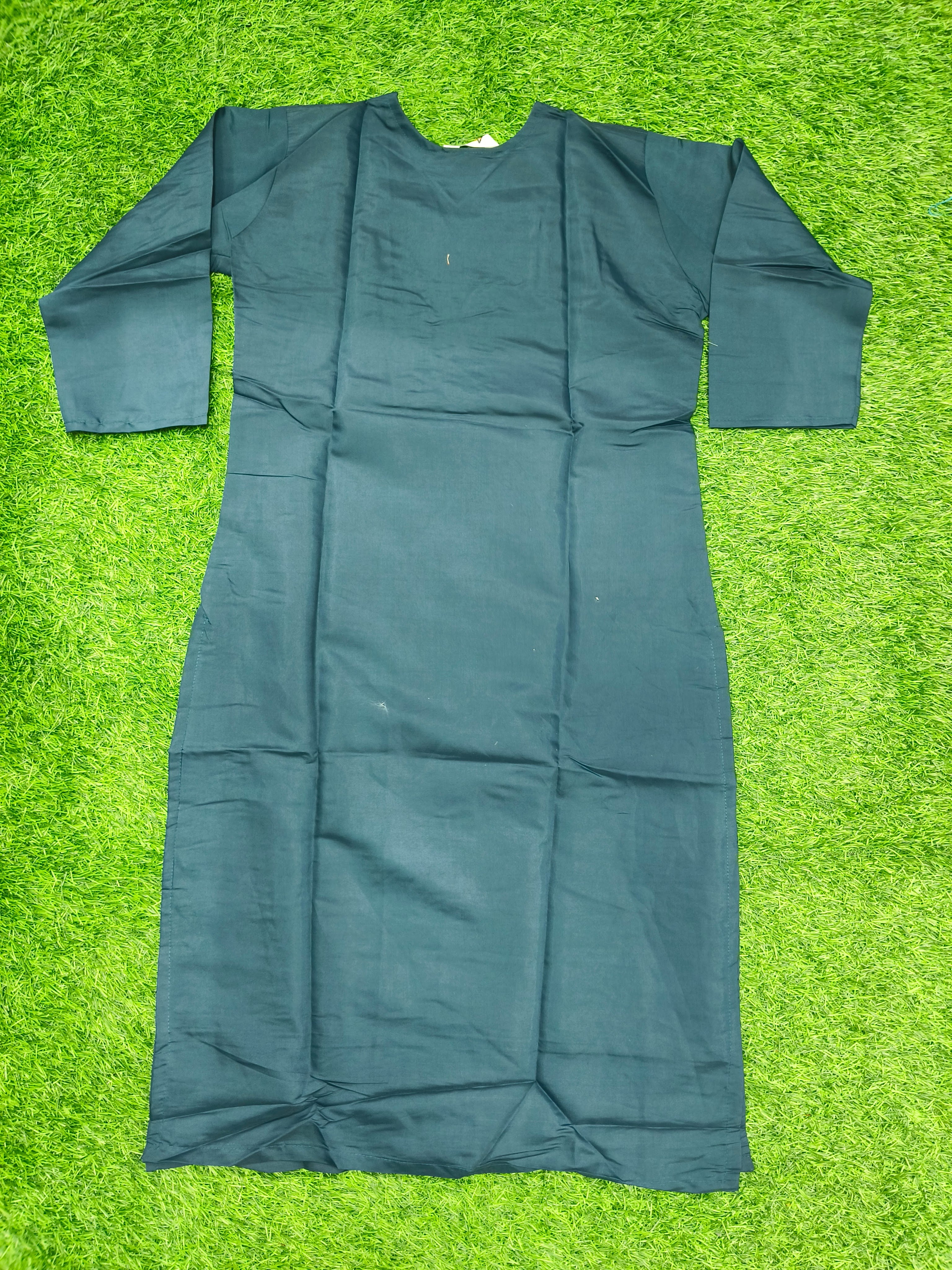 Women's Green Embroidered Ethnic Kurti Top