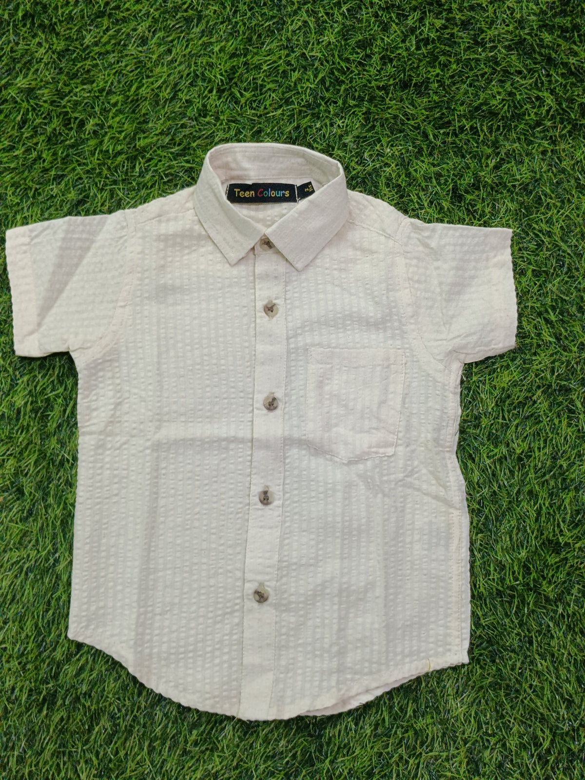 Boys Raspberry Pink Solid Cotton Shirt