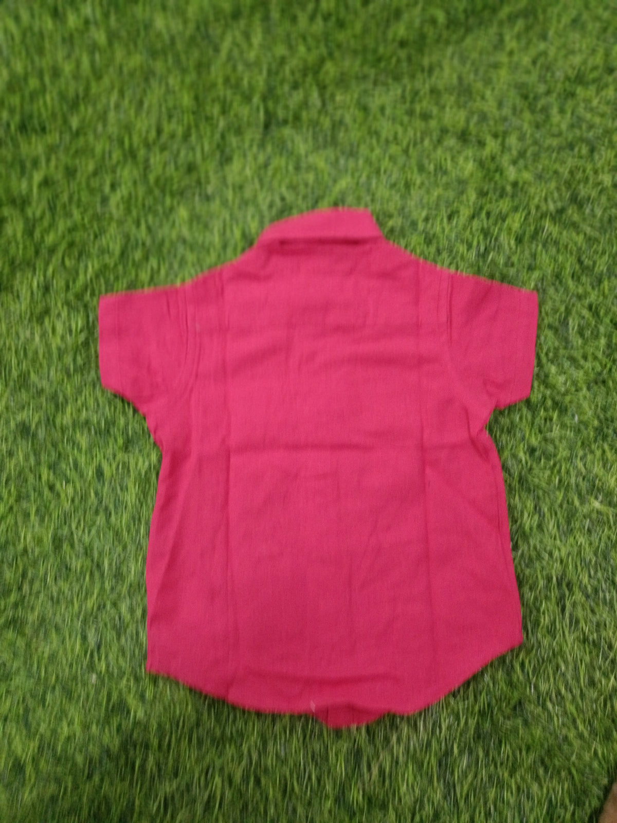 Boys Raspberry Pink Solid Cotton Shirt