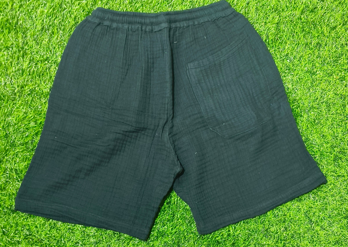 Men’s Dark Navy Blue Elastic Waist Casual Short
